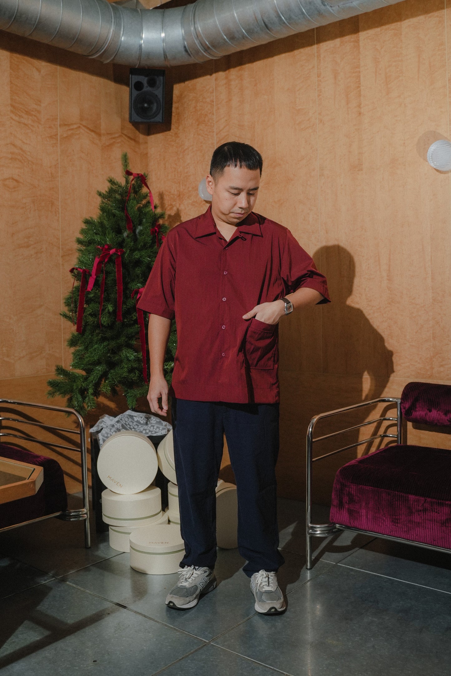 CEDRIC UNISEX SHIRT IN SIENNA