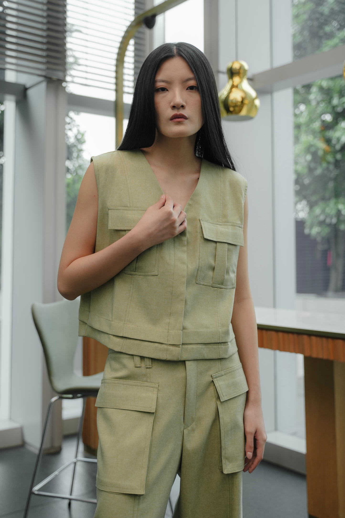 NAMI VEST IN KIWI CLOVER