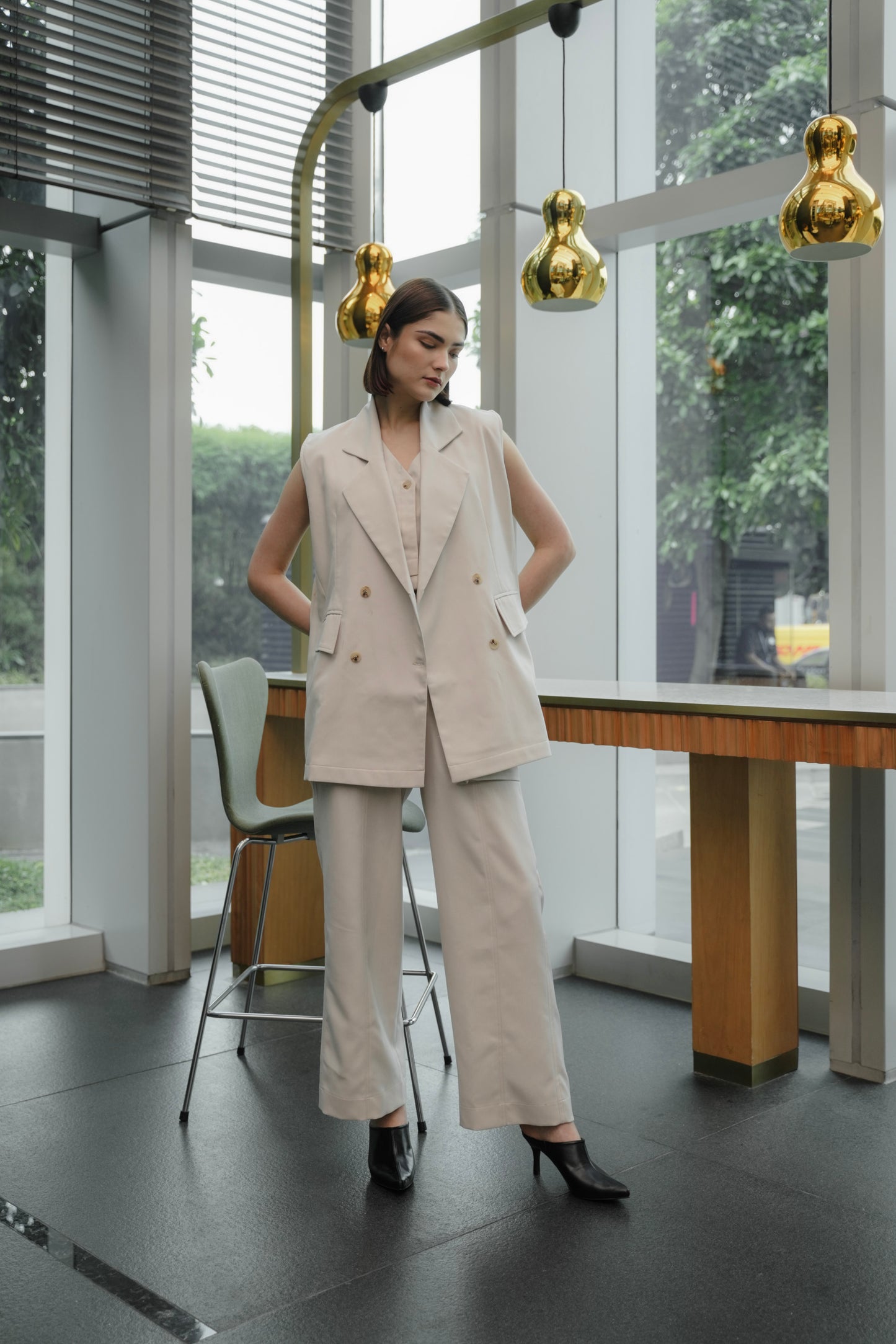 KANA BLAZER IN HONEYDOE