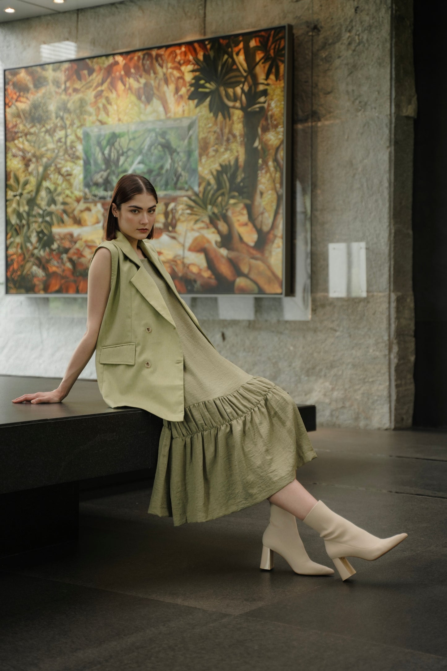 NAO DRESS WASABI