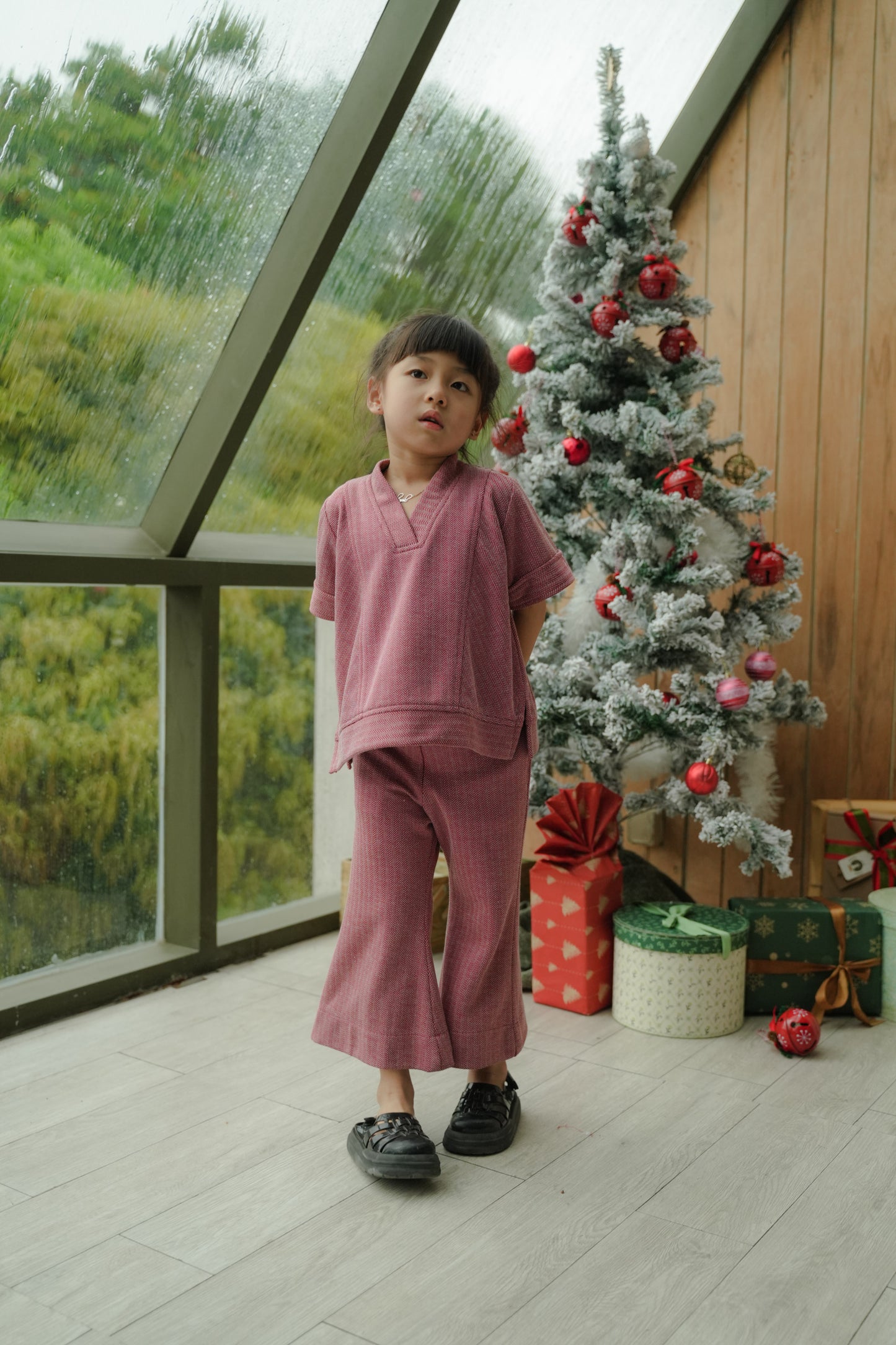 SET - MINI SHERRY ANN IN JOLLY RED