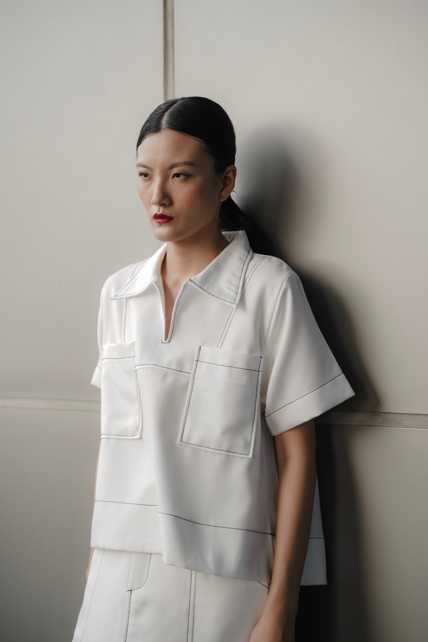 MORI TOP IN MERINGUE