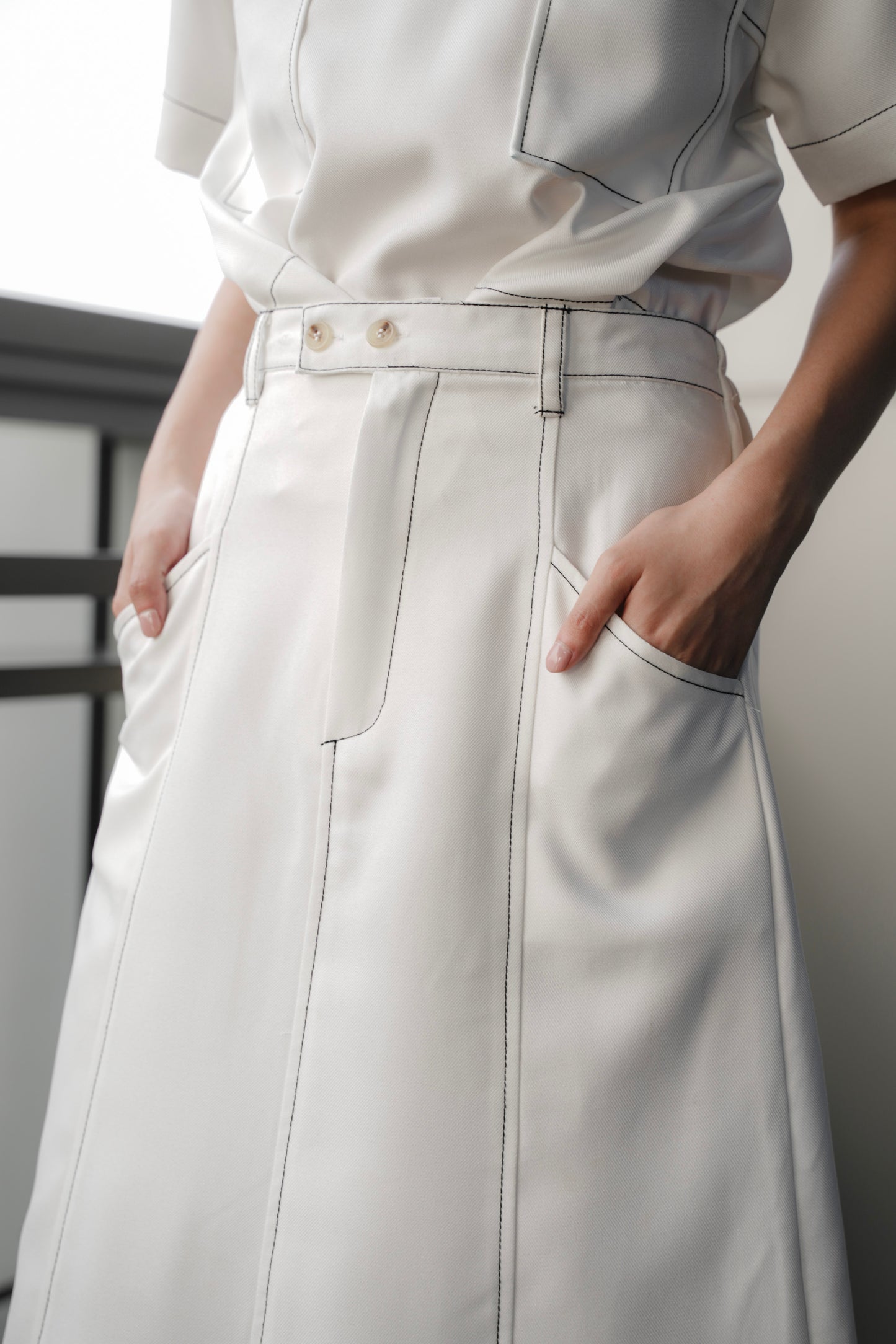 KOJI SKIRT IN MERINGUE