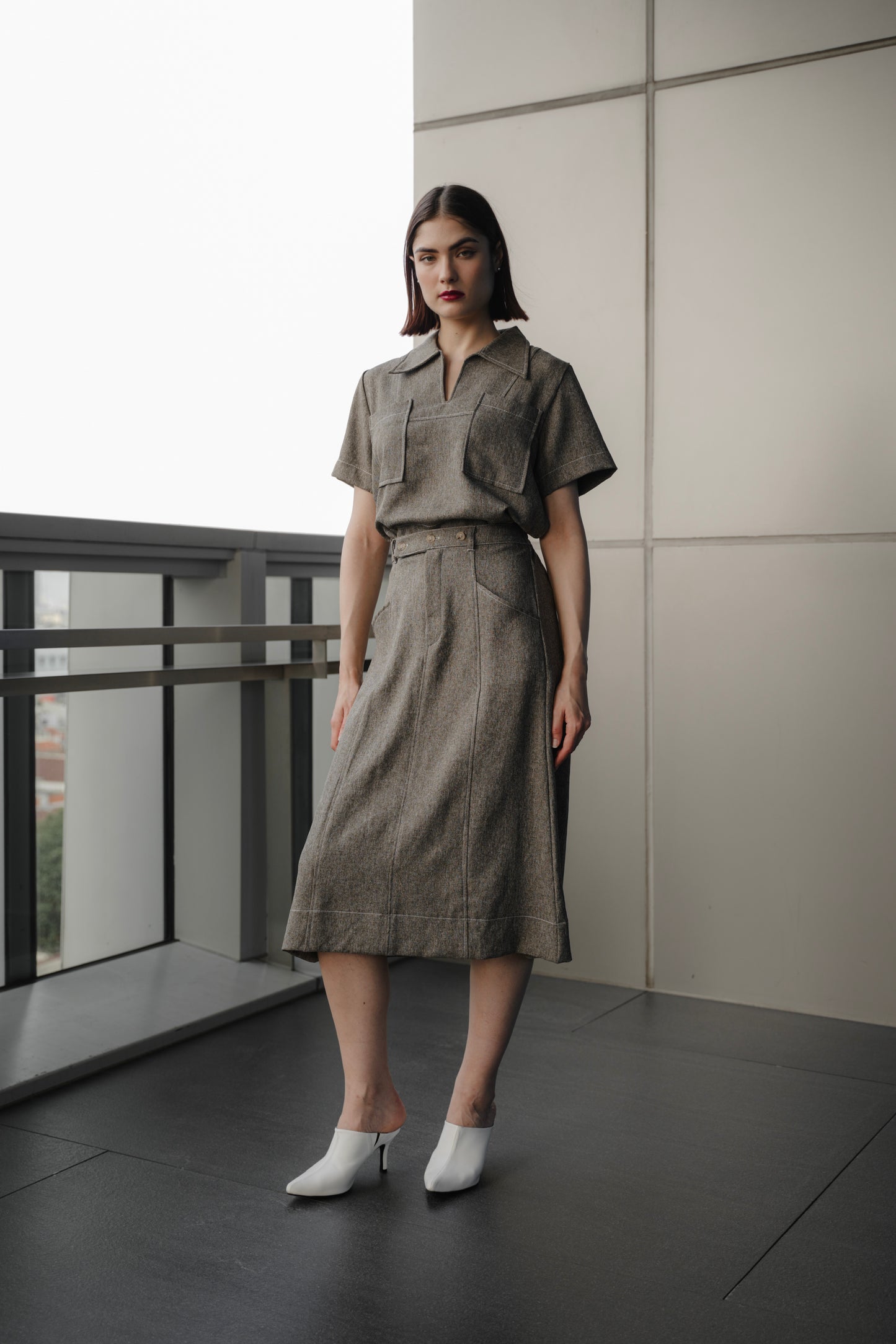 KOJI SKIRT IN COGNAC