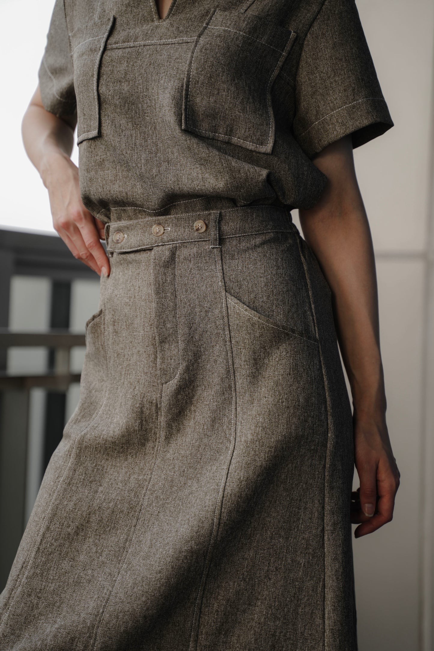 KOJI SKIRT IN COGNAC