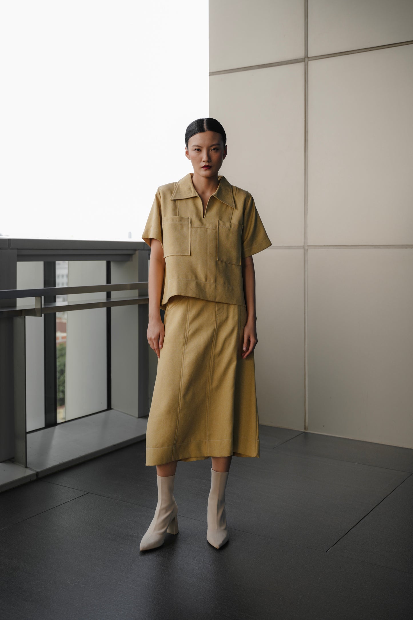 KOJI SKIRT IN HONEY GINGER