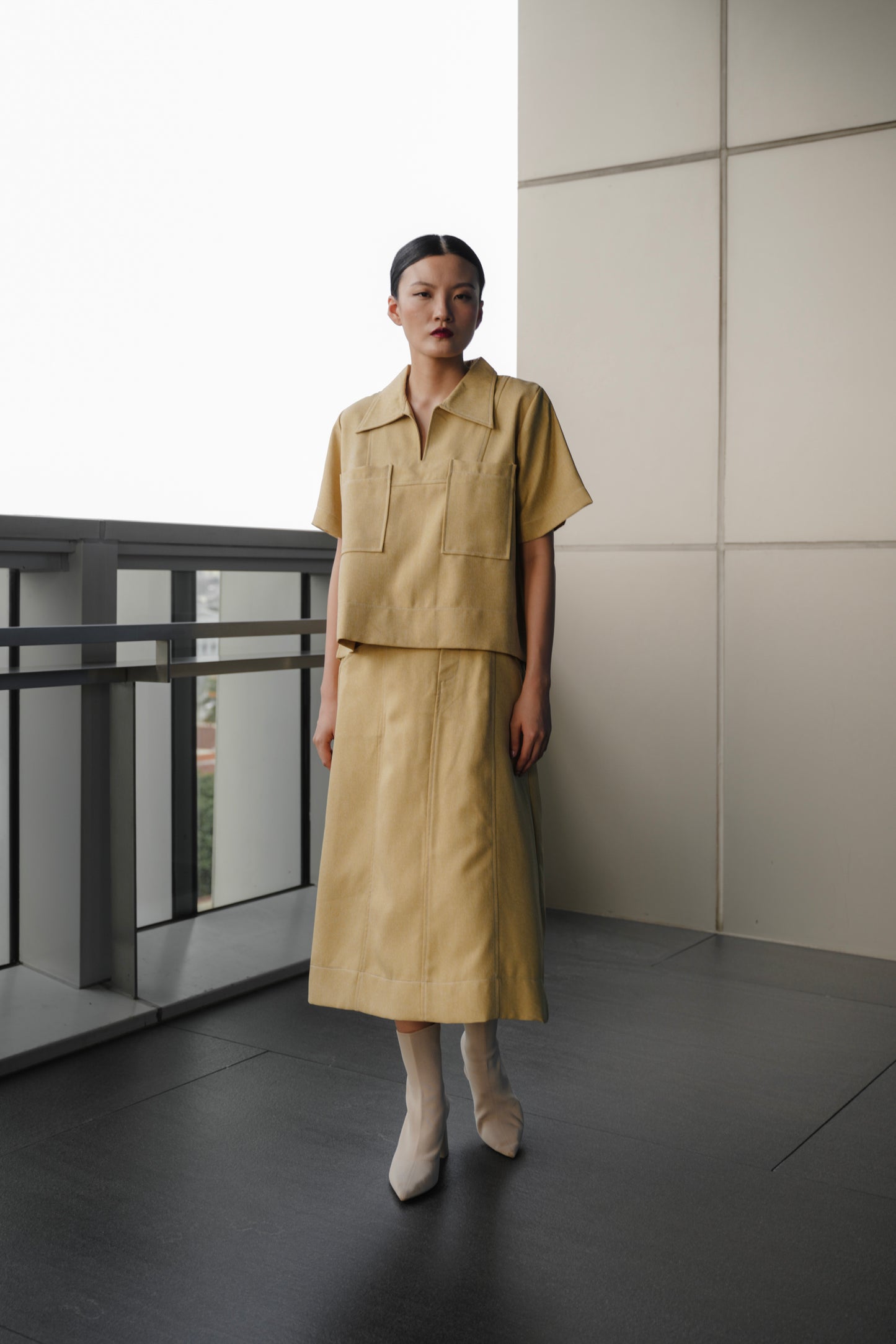MORI TOP IN HONEY GINGER