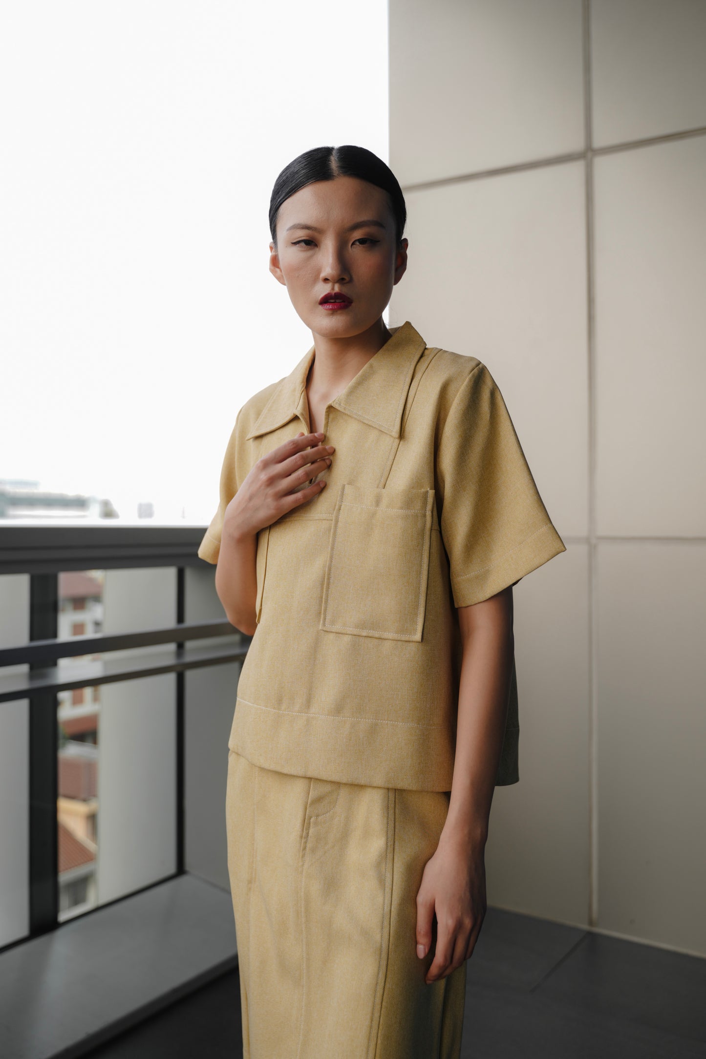 MORI TOP IN HONEY GINGER