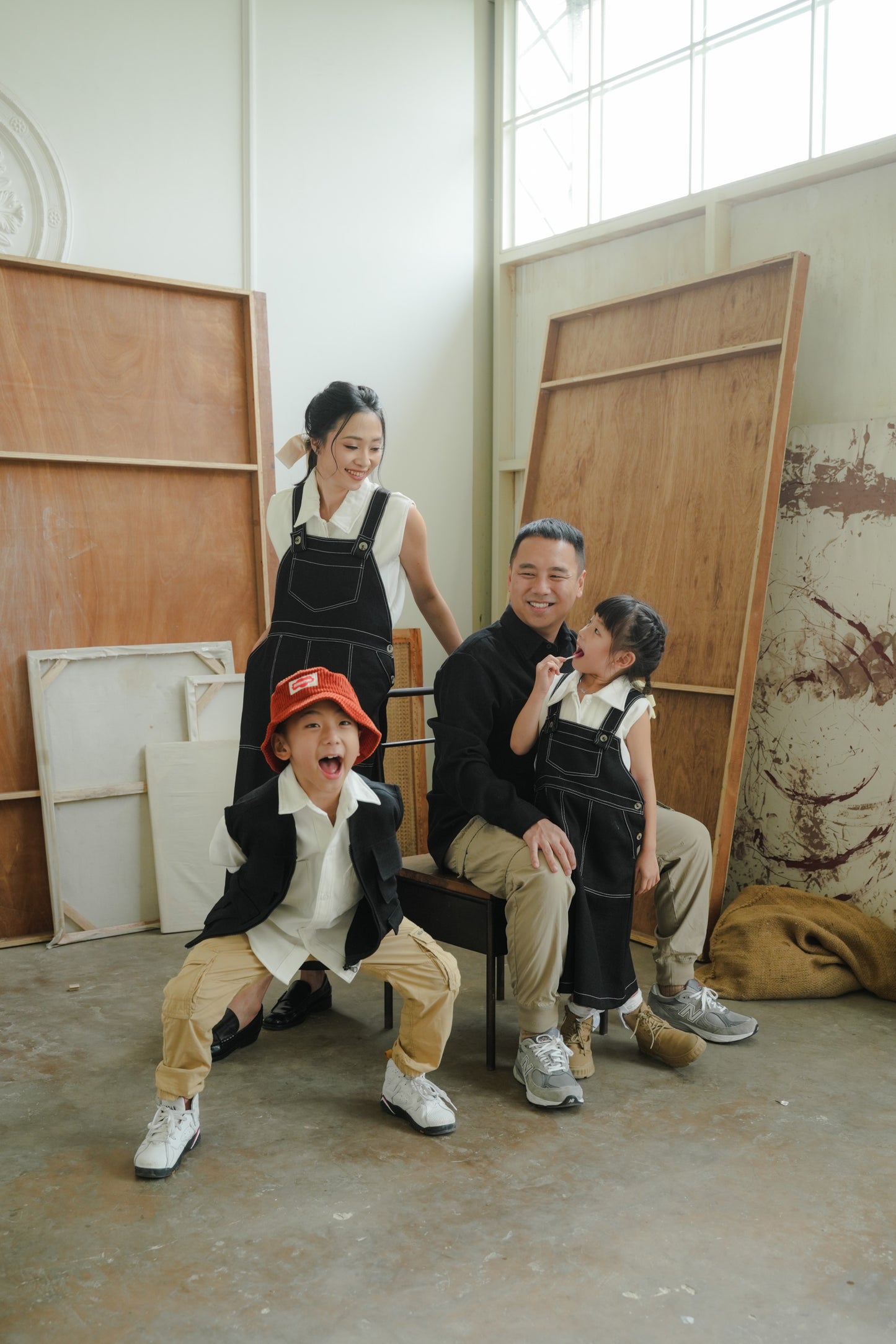 TADAO OVERALL IN DEEP BLACK