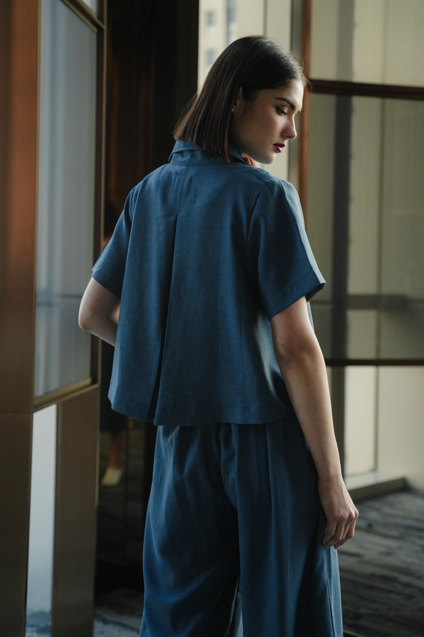 REESE BLAZER IN MIDNIGHT SAPHIRE