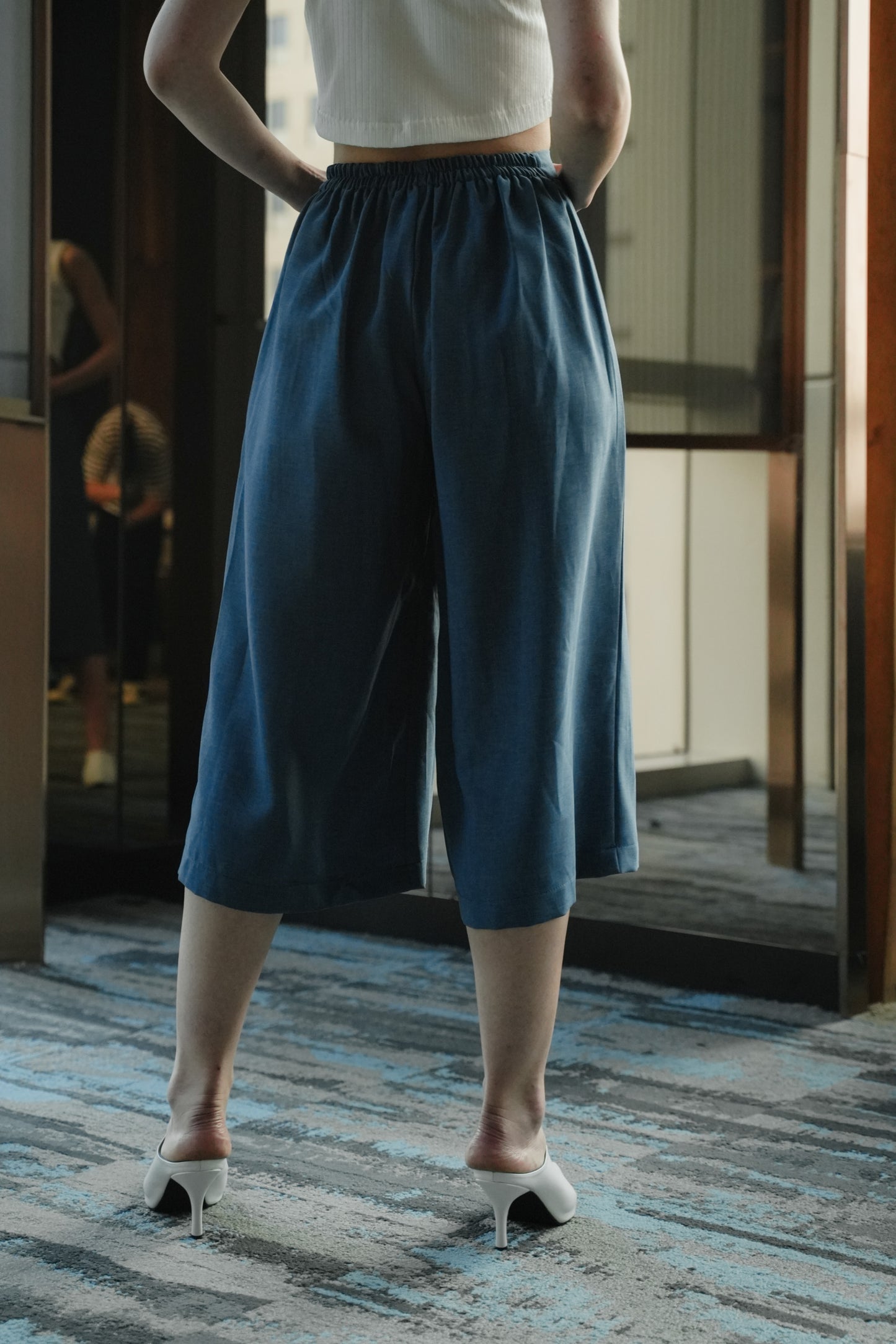 RUSSEL PANTS IN MIDNIGHT SAPHIRE