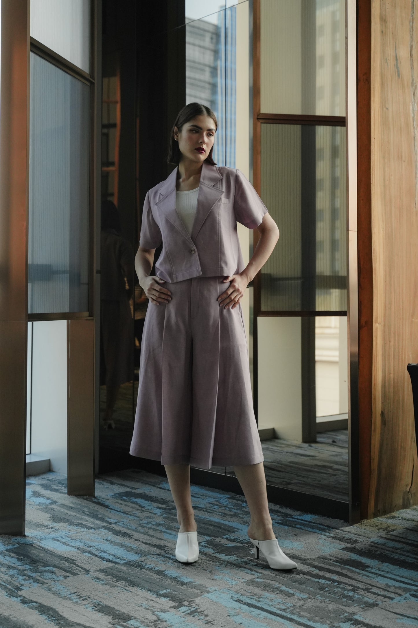 REESE BLAZER IN BLUSHING BLOOM