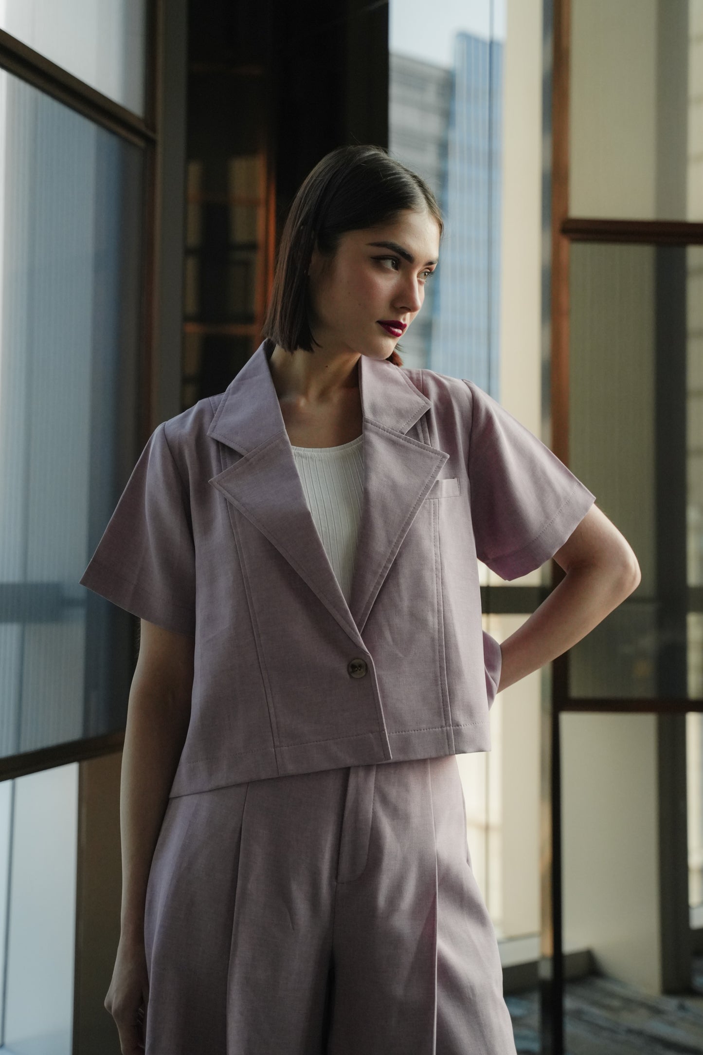 REESE BLAZER IN BLUSHING BLOOM