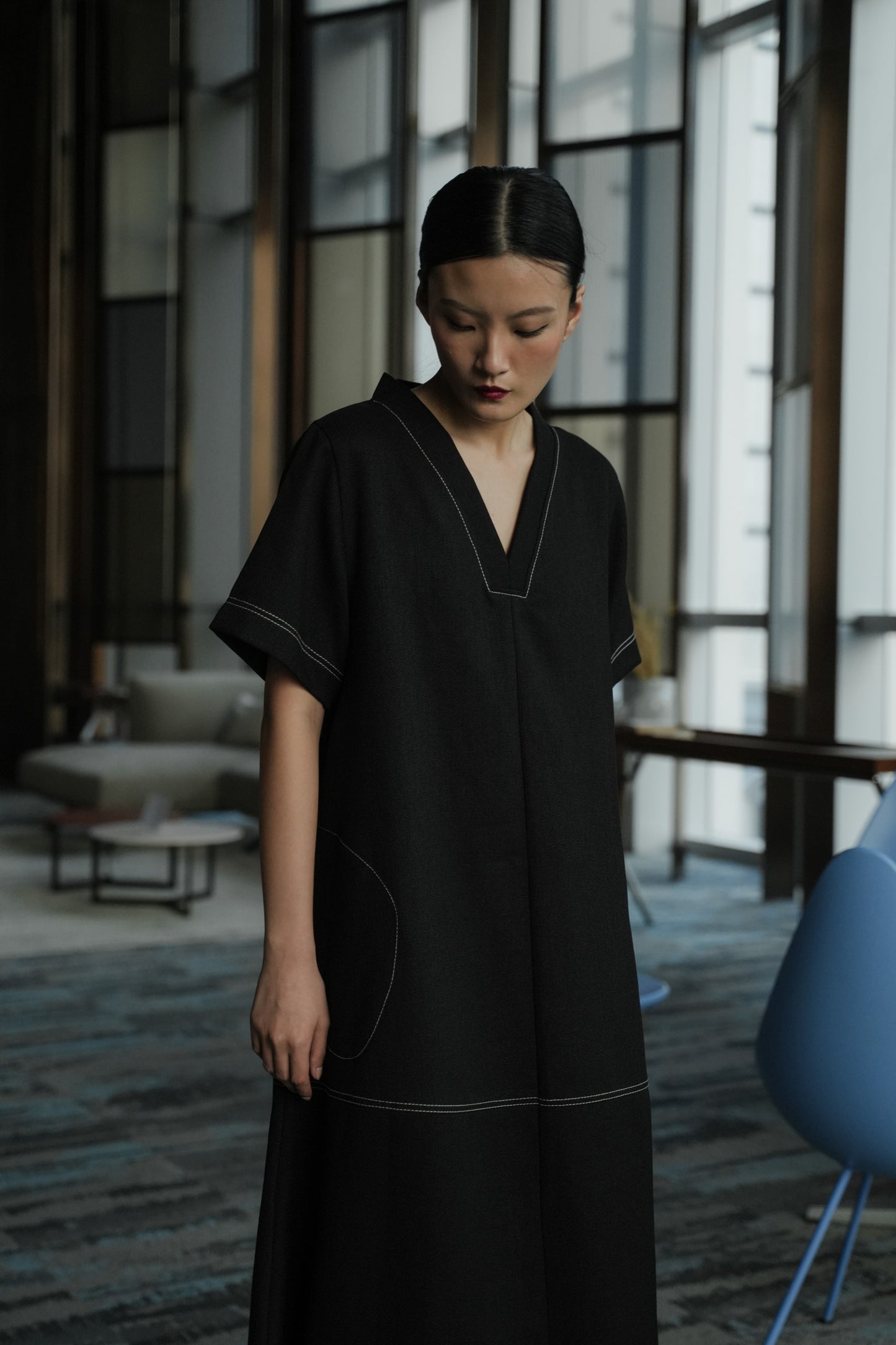 DANIELLE DRESS DEEP BLACK