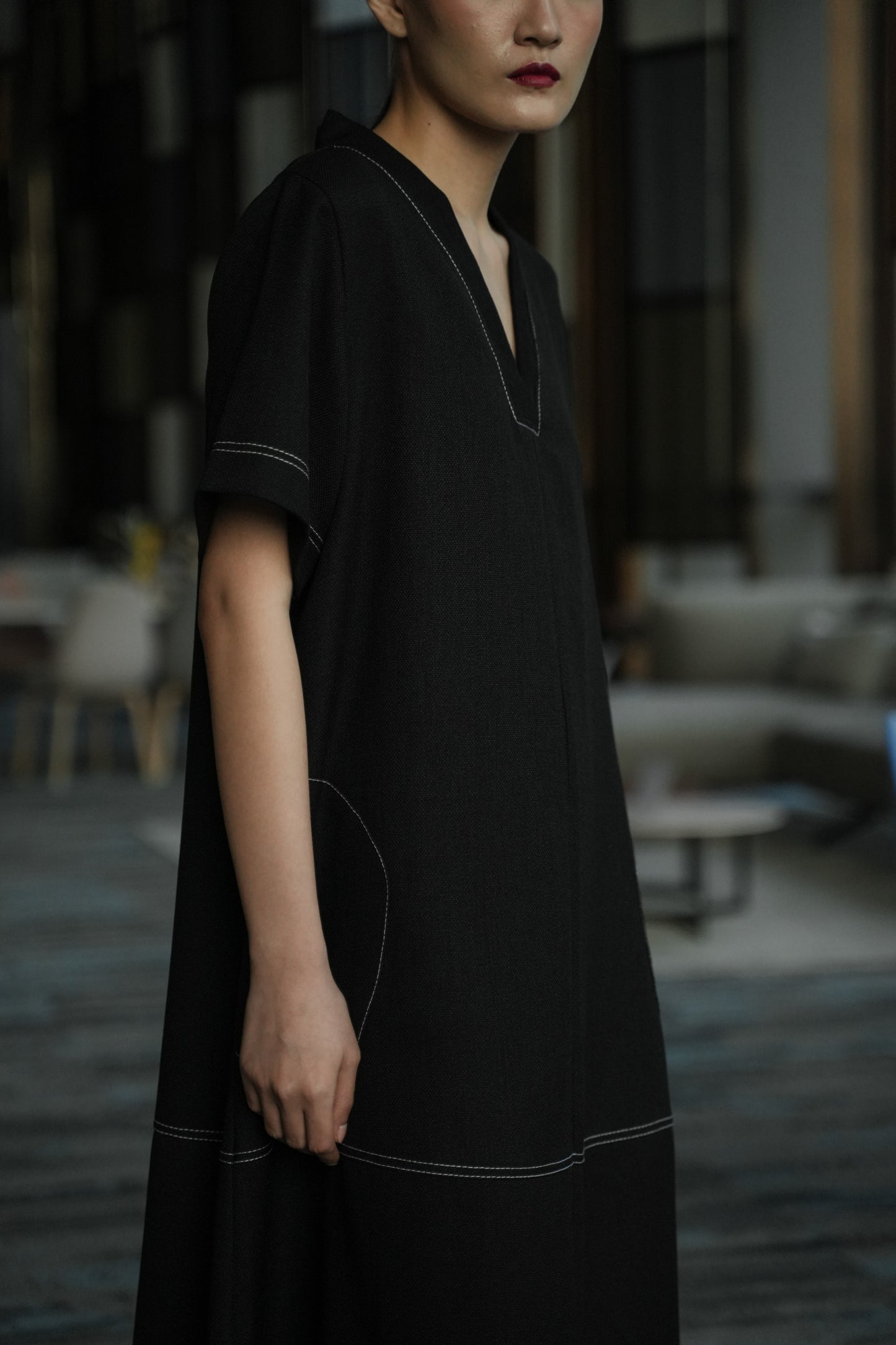 DANIELLE DRESS DEEP BLACK