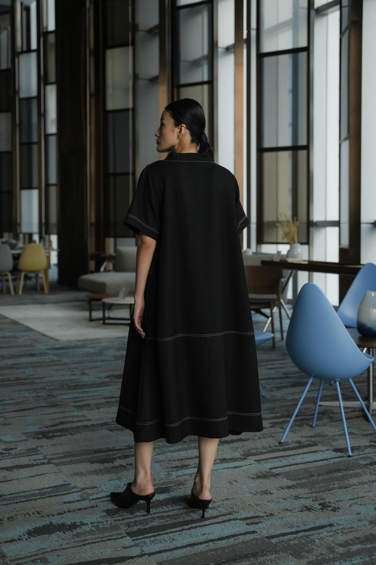 DANIELLE DRESS DEEP BLACK