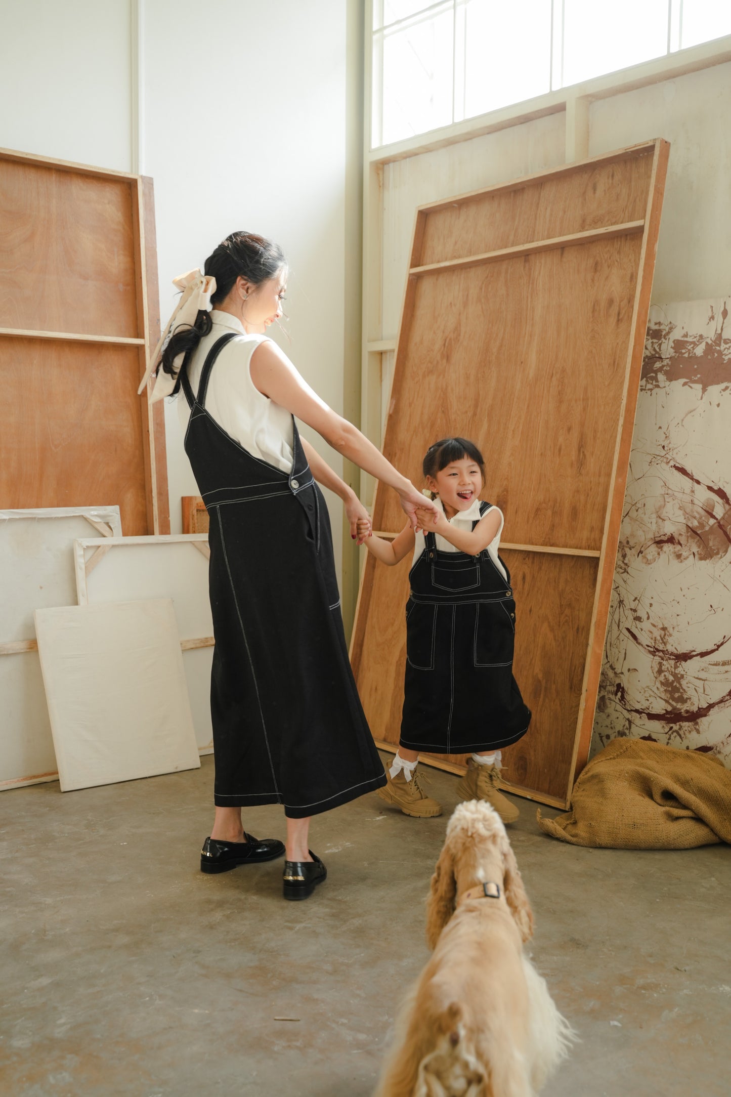TADAO OVERALL IN DEEP BLACK