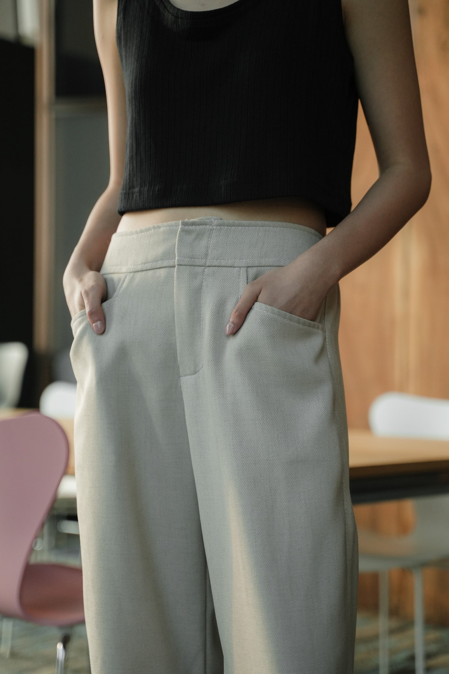 PALAIS PANTS IN BUTTERSAGE