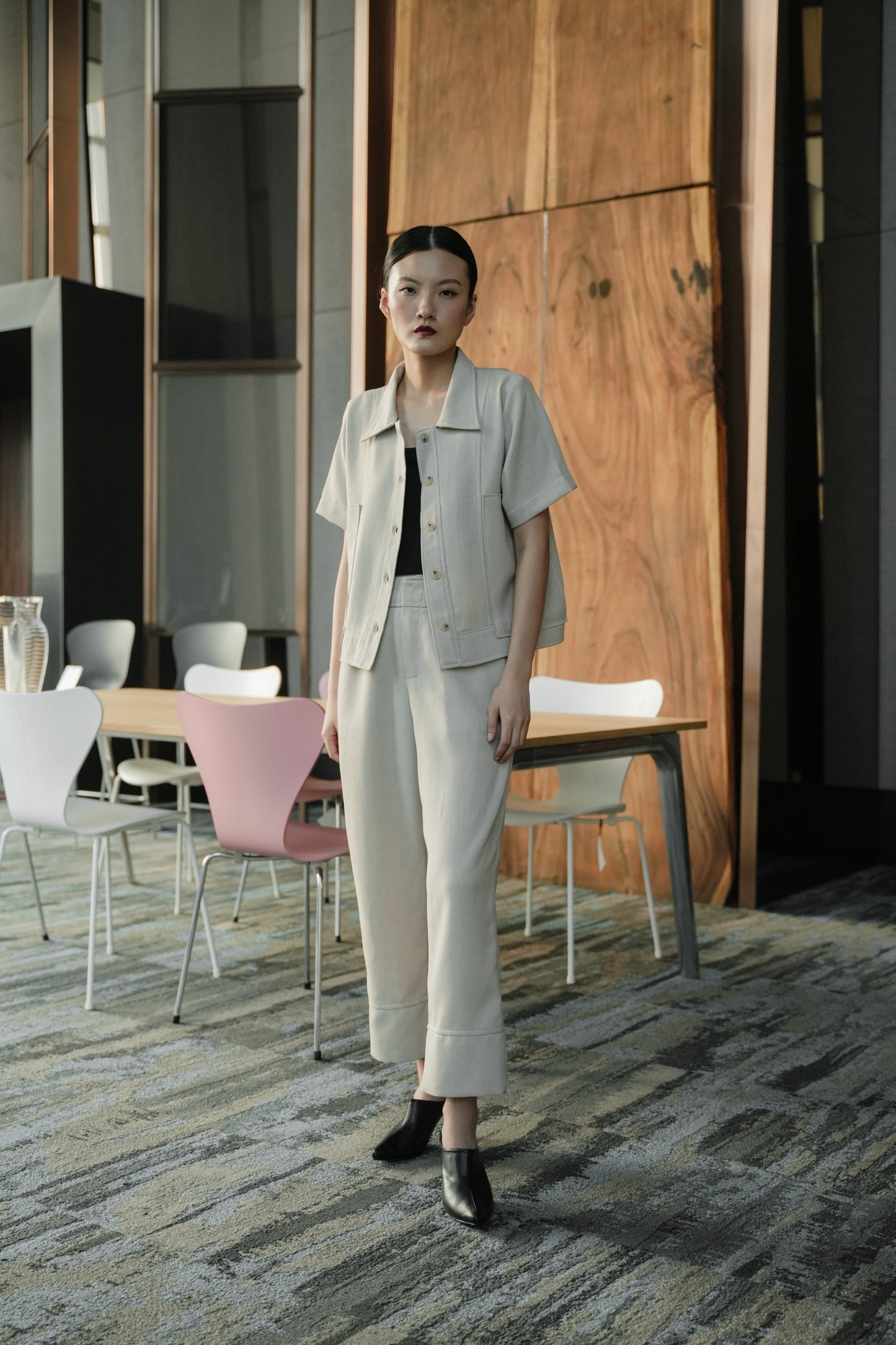 PALAIS PANTS IN BUTTERSAGE