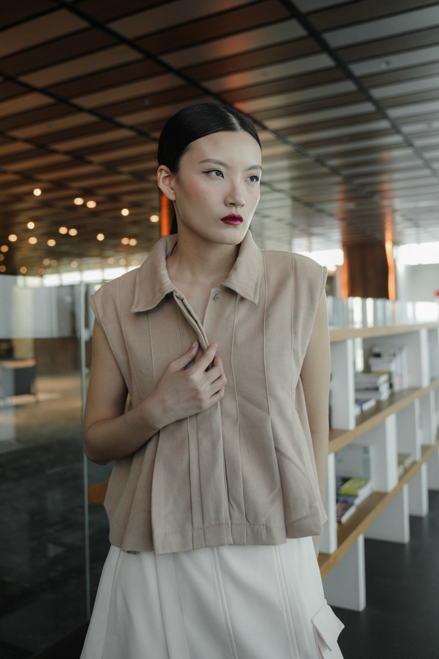 MAMEYA TOP IN LATTE