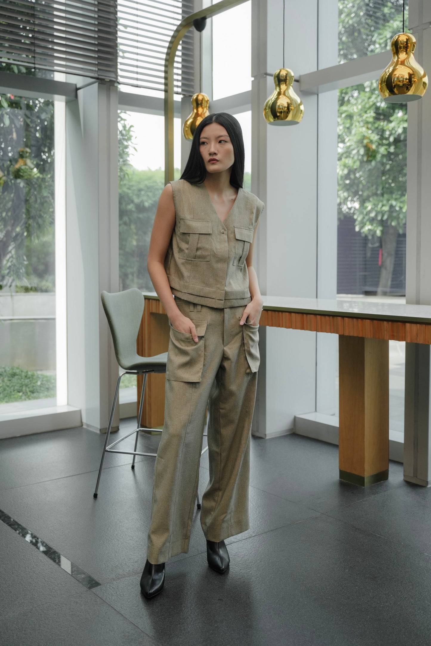 NAMI VEST IN EUCALYPTUS