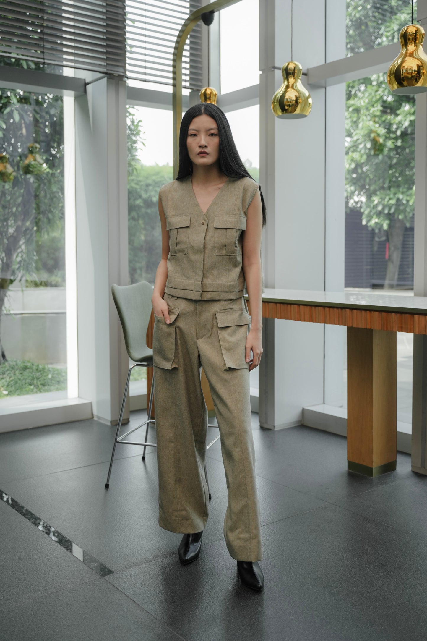 NAMI VEST IN EUCALYPTUS