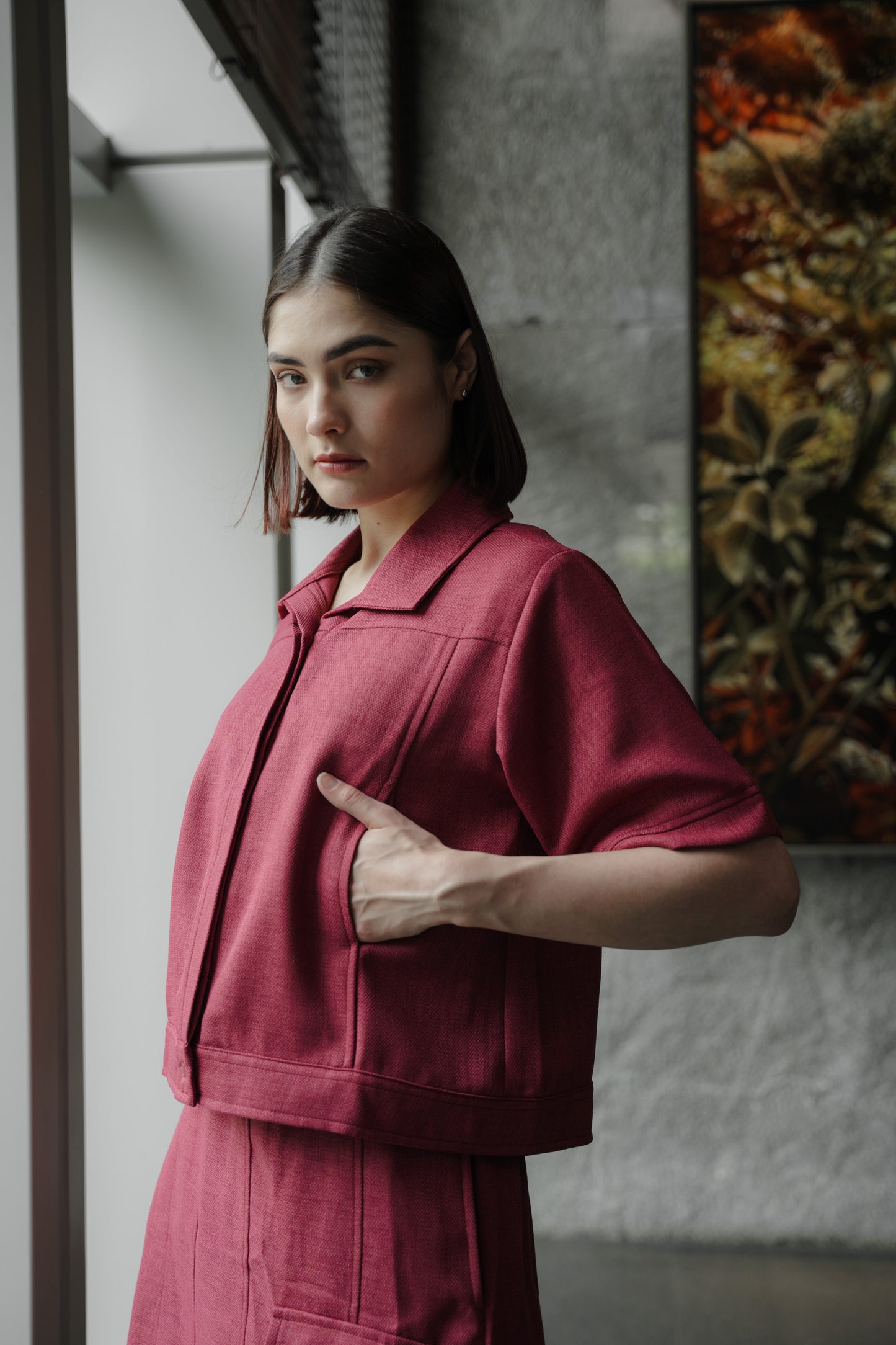 SET - MARU NOUCHI IN CURRANT RED