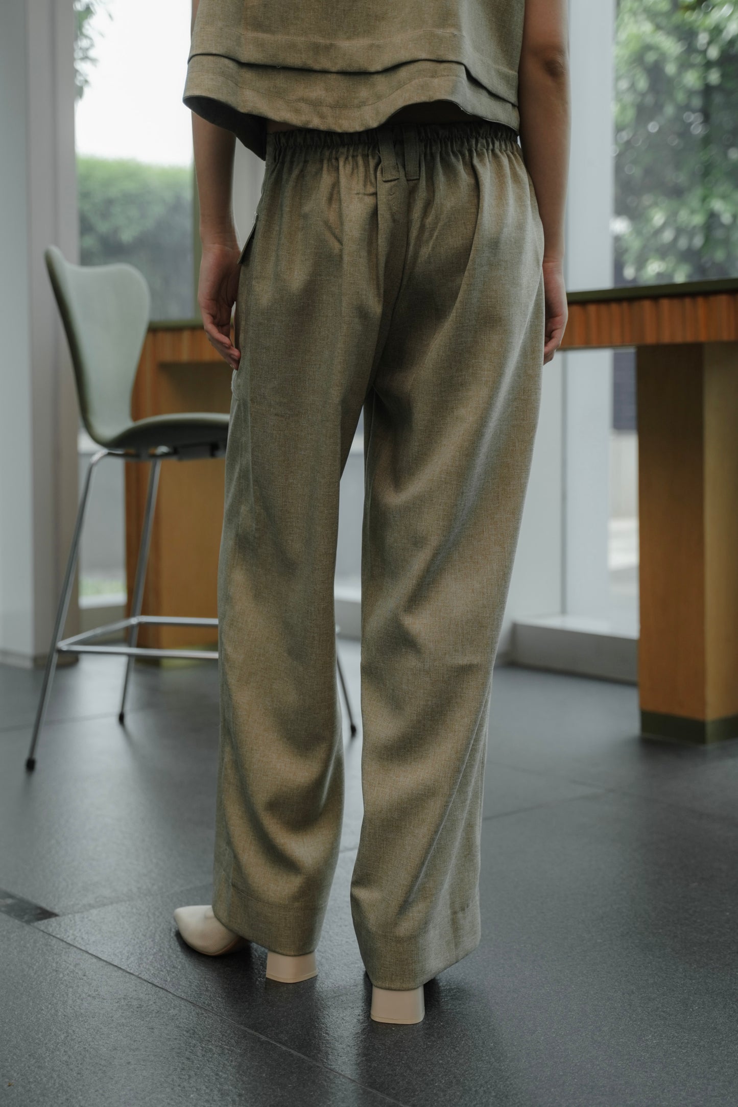SATOO PANTS IN EUCALYPTUS