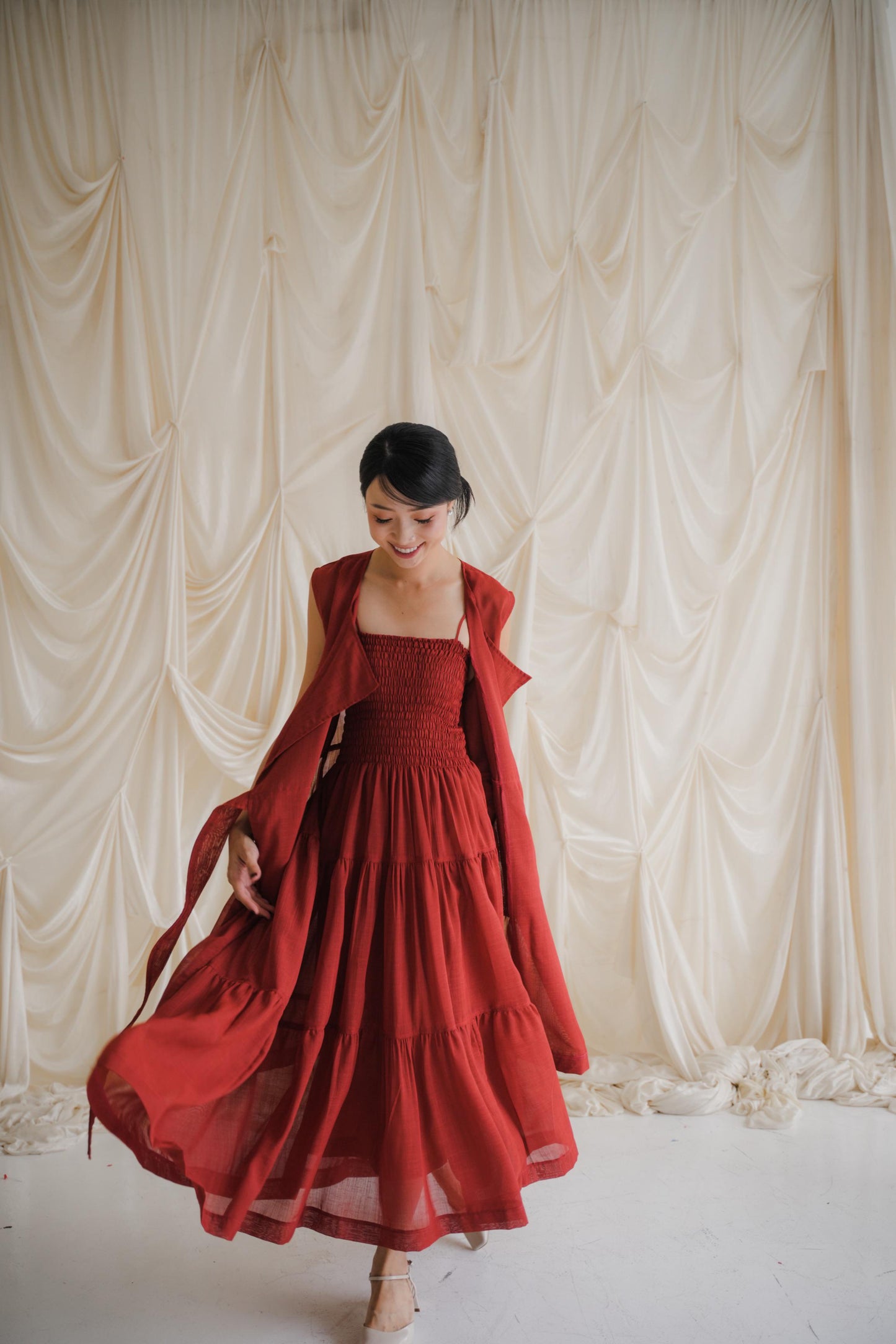 HAEIN DRESS IN WINTERBERRY