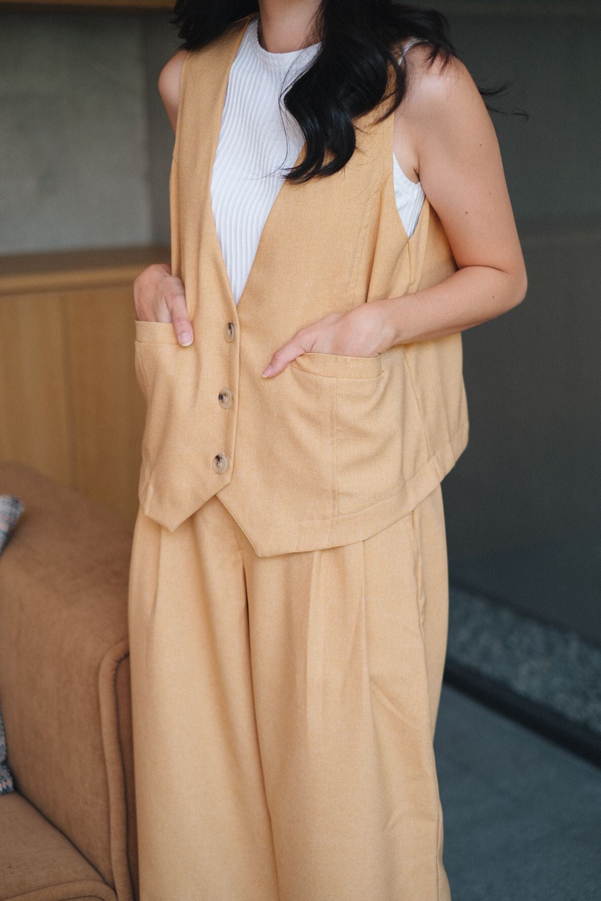 DEFECT 10% - PIPER VEST IN MAC AND CHEESE
