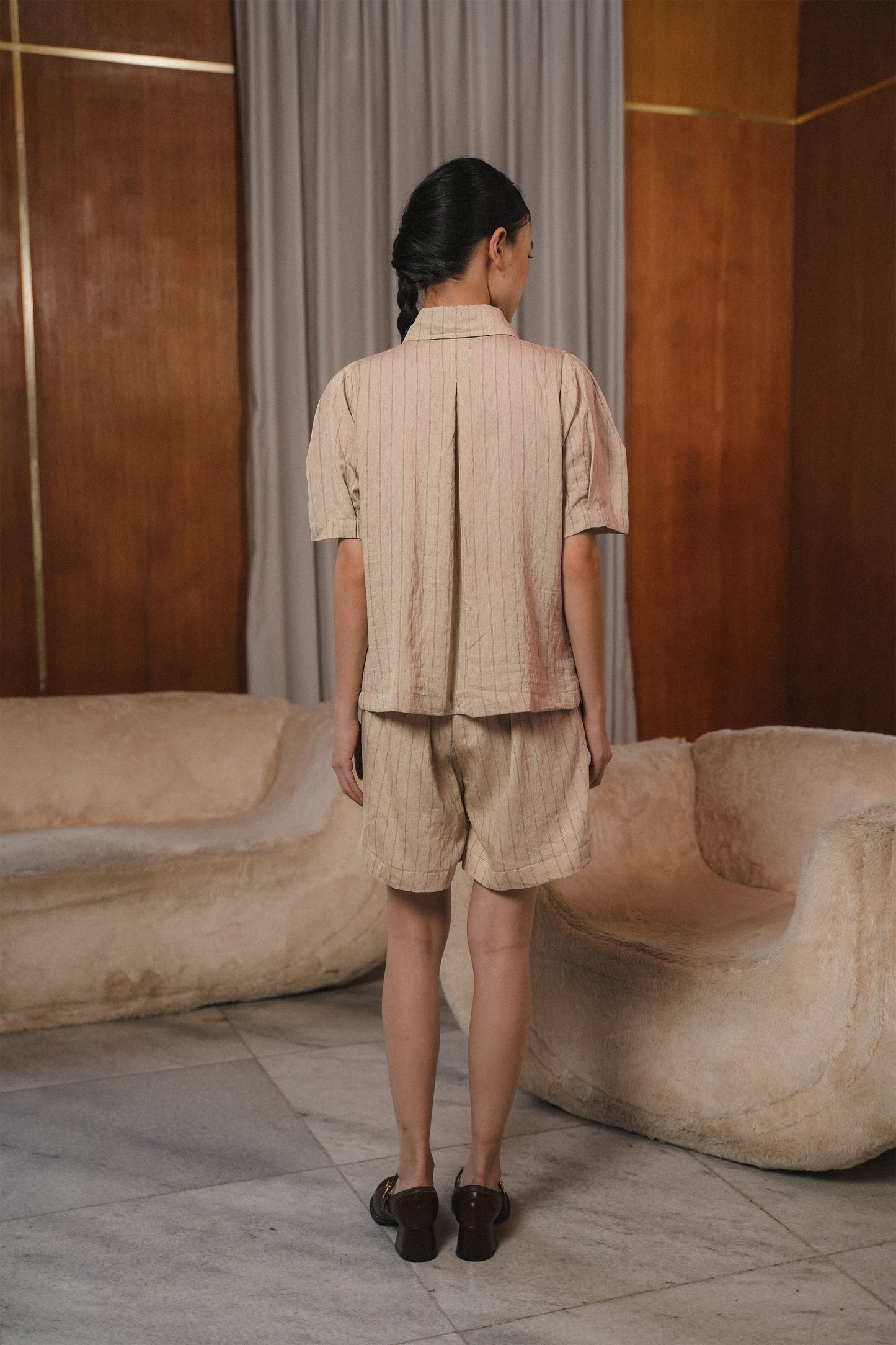 COLETTE TOP IN SHORTBREAD
