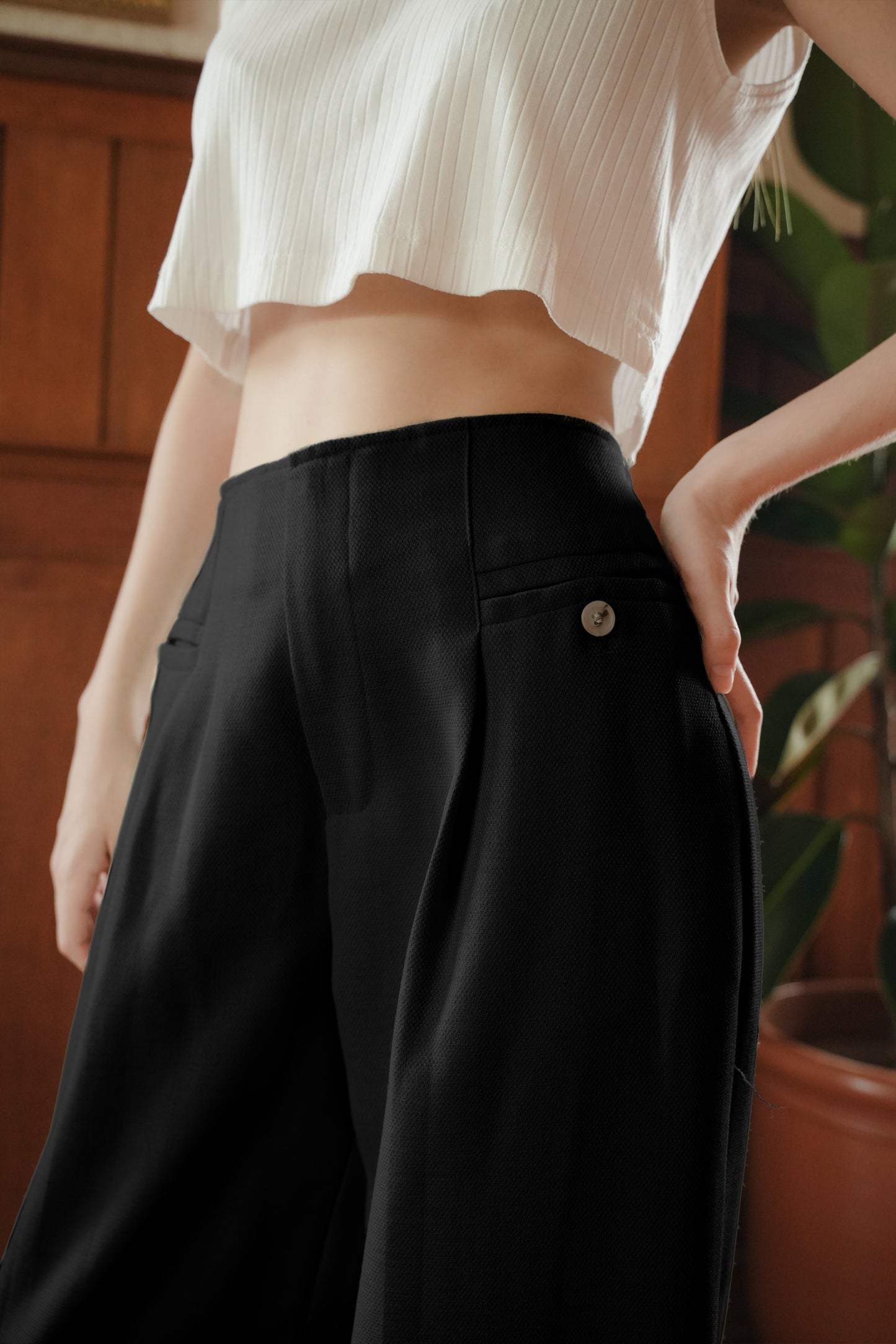 RIO PANTS IN DEEP BLACK