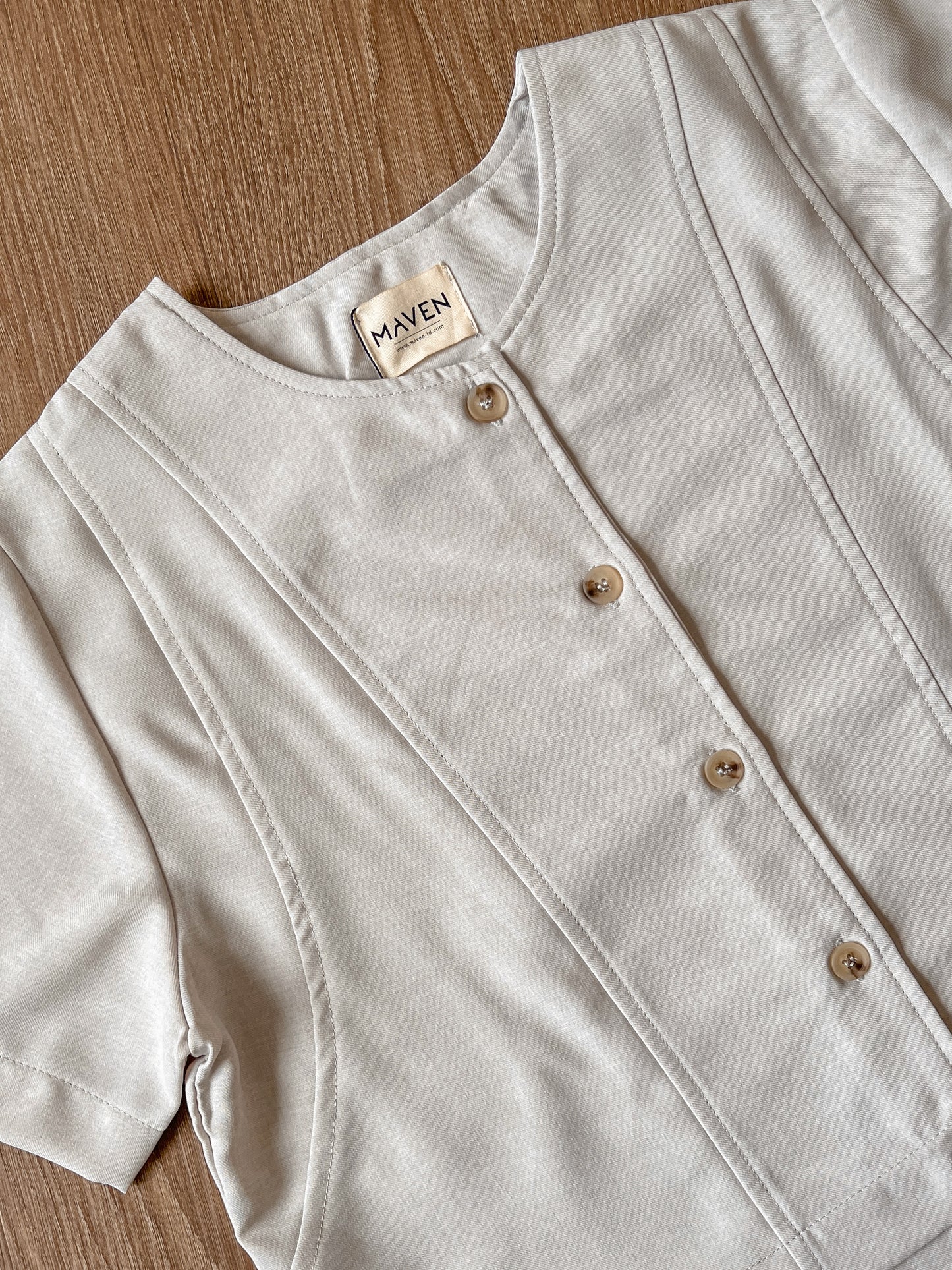 DEFECT 15% - NEGISHI TOP SLEEVE IN TAPESTRY GREY