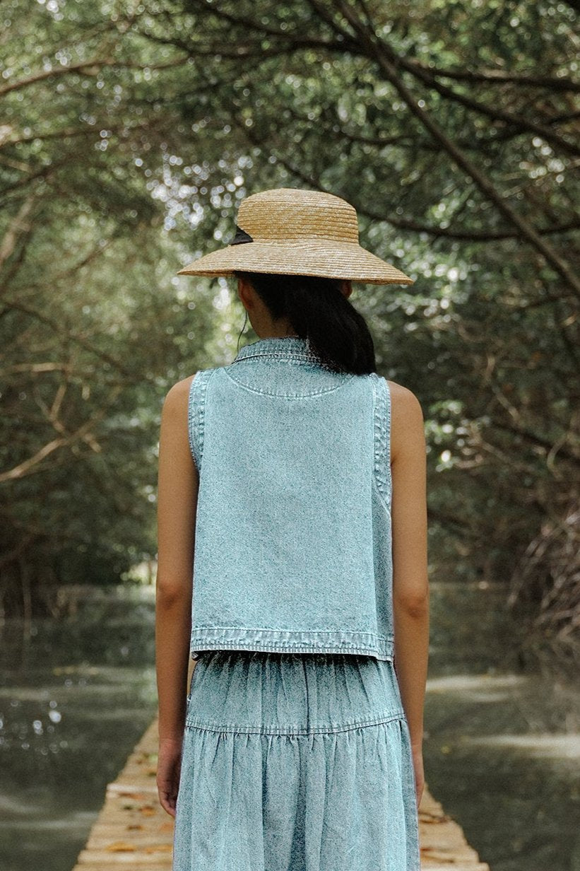 TROCADERO VEST IN SUNBLEACH