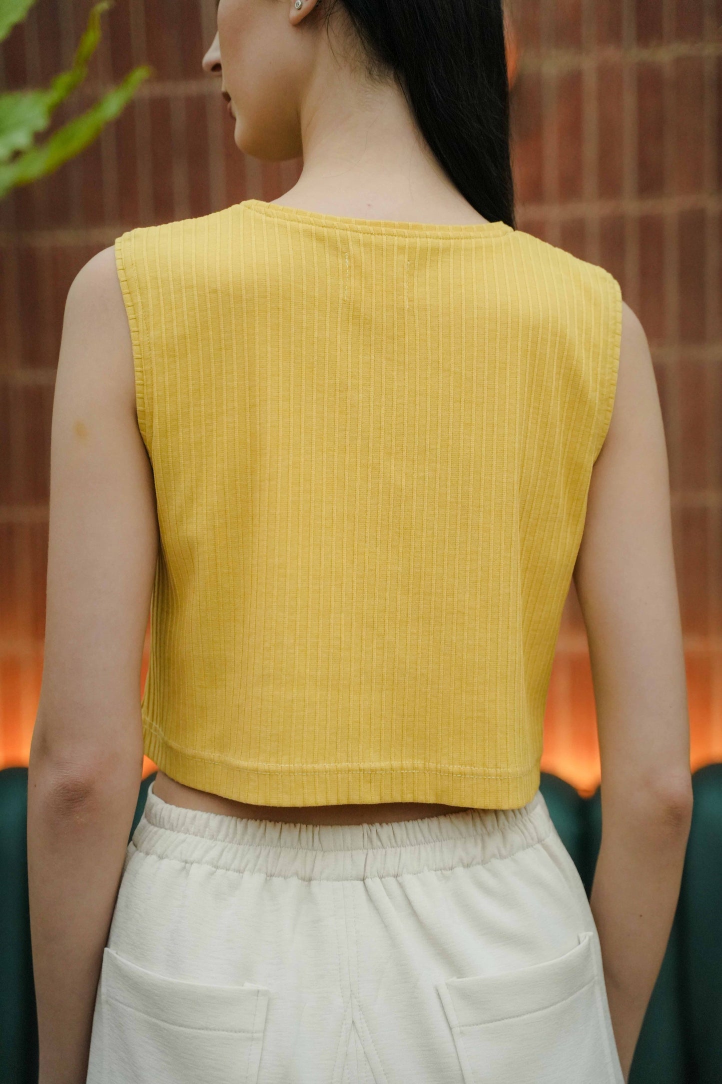 MELL CROP - SLEEVELESS IN PASSION FRUIT