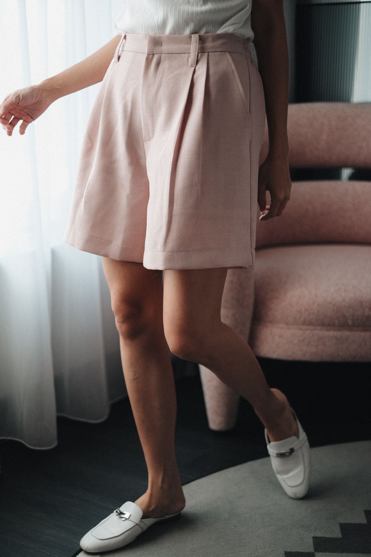 AIDEN PANTS IN STRAWBERRY CREME