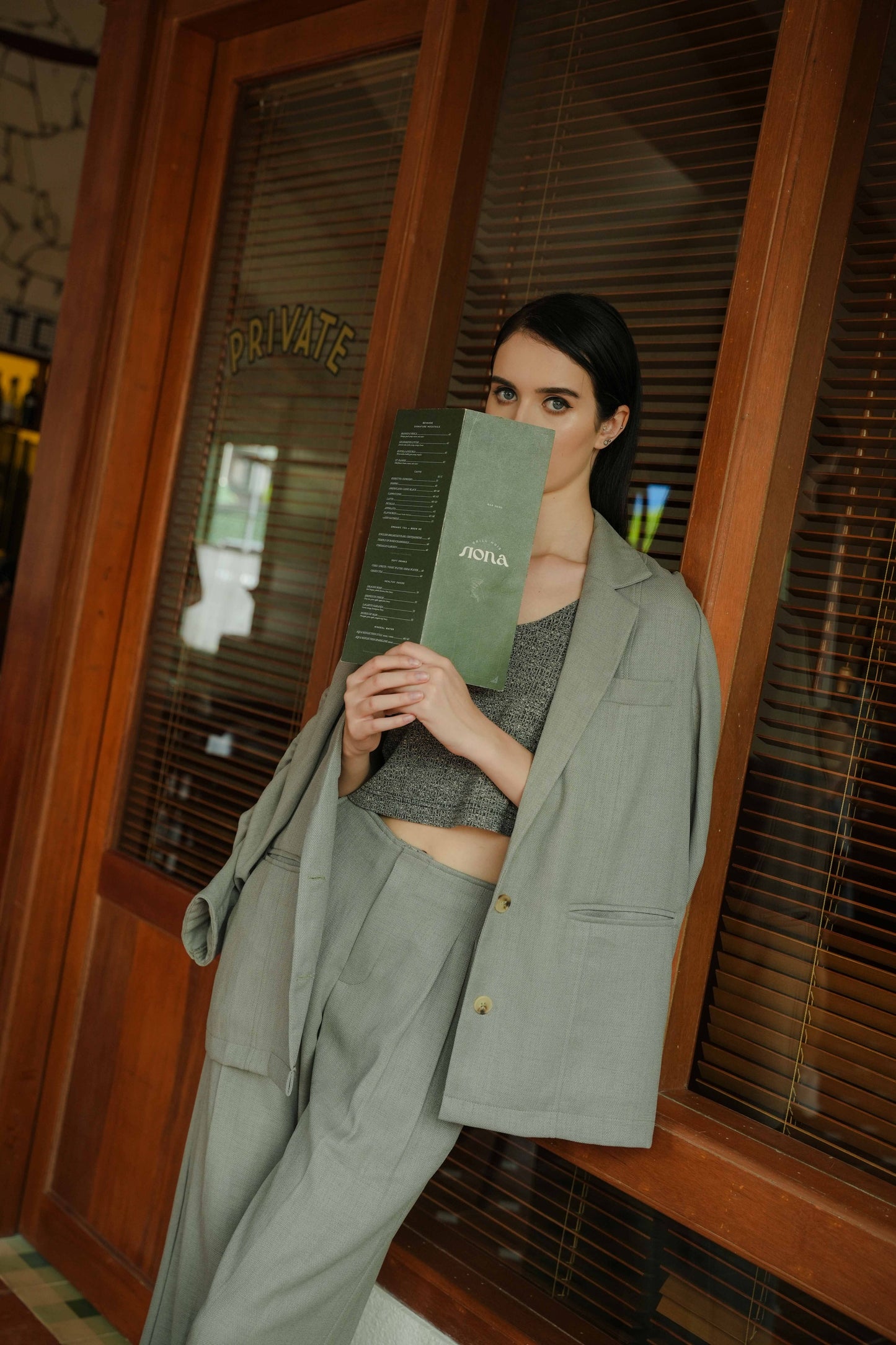JOOSIE PANT IN AVOCADO OIL