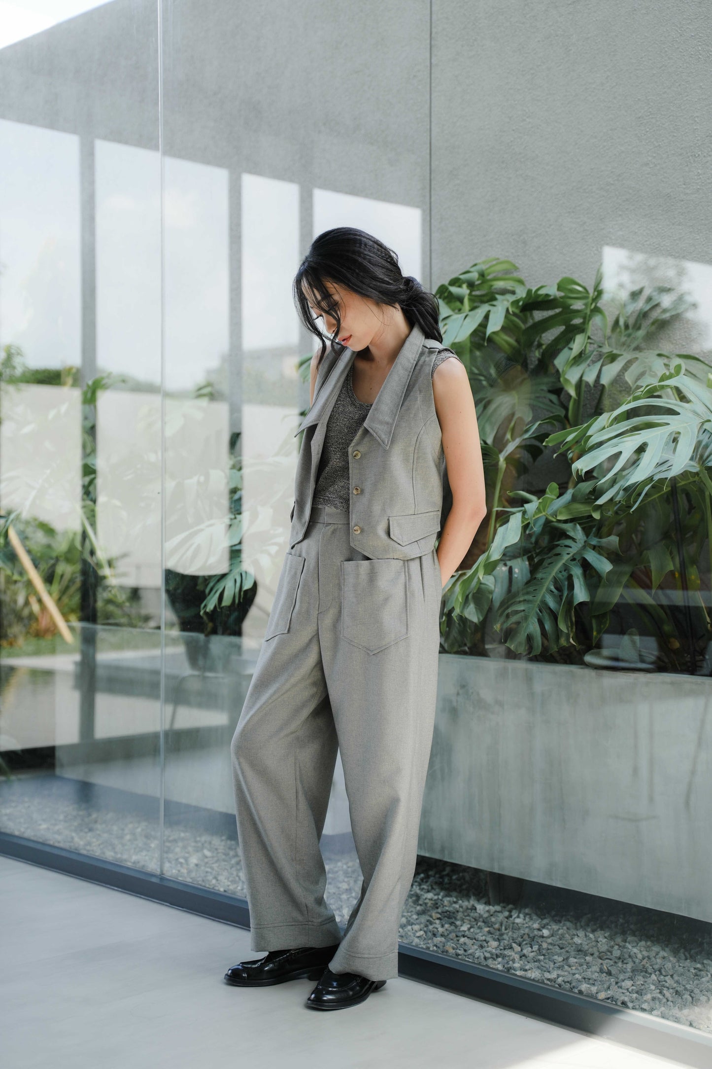 ANSLEY PANTS IN RAINDROPS