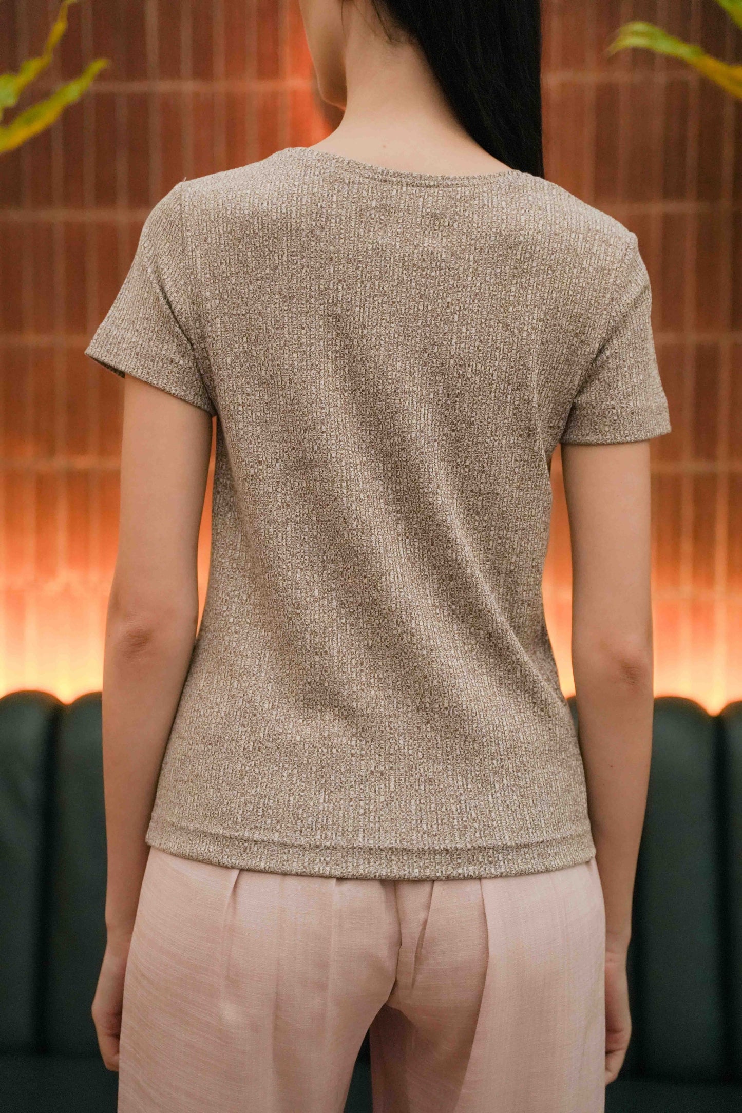 NEW MELL SQ - SLEEVE IN BISCOTTI