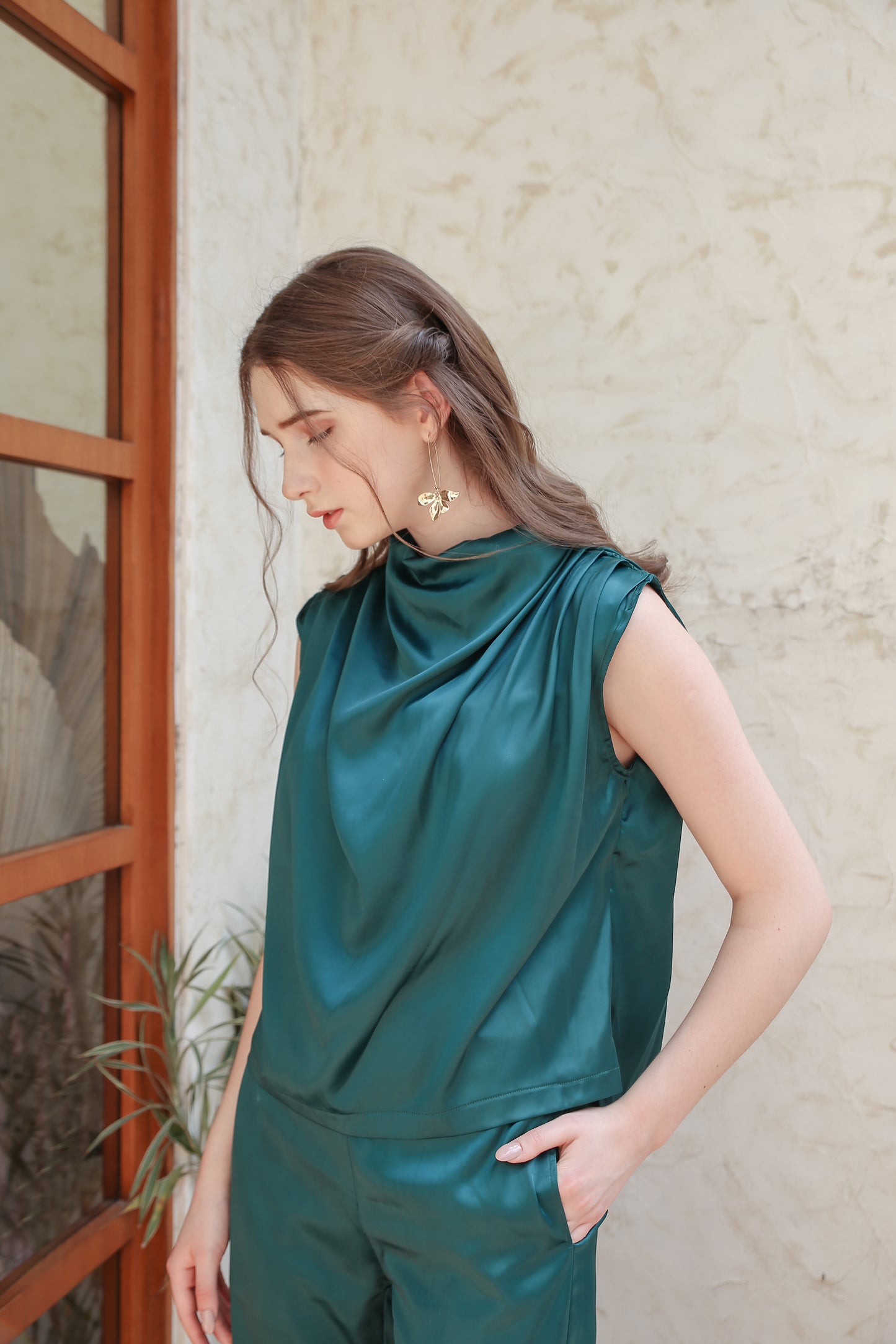CECIL + XU SET IN EMERALD GREEN