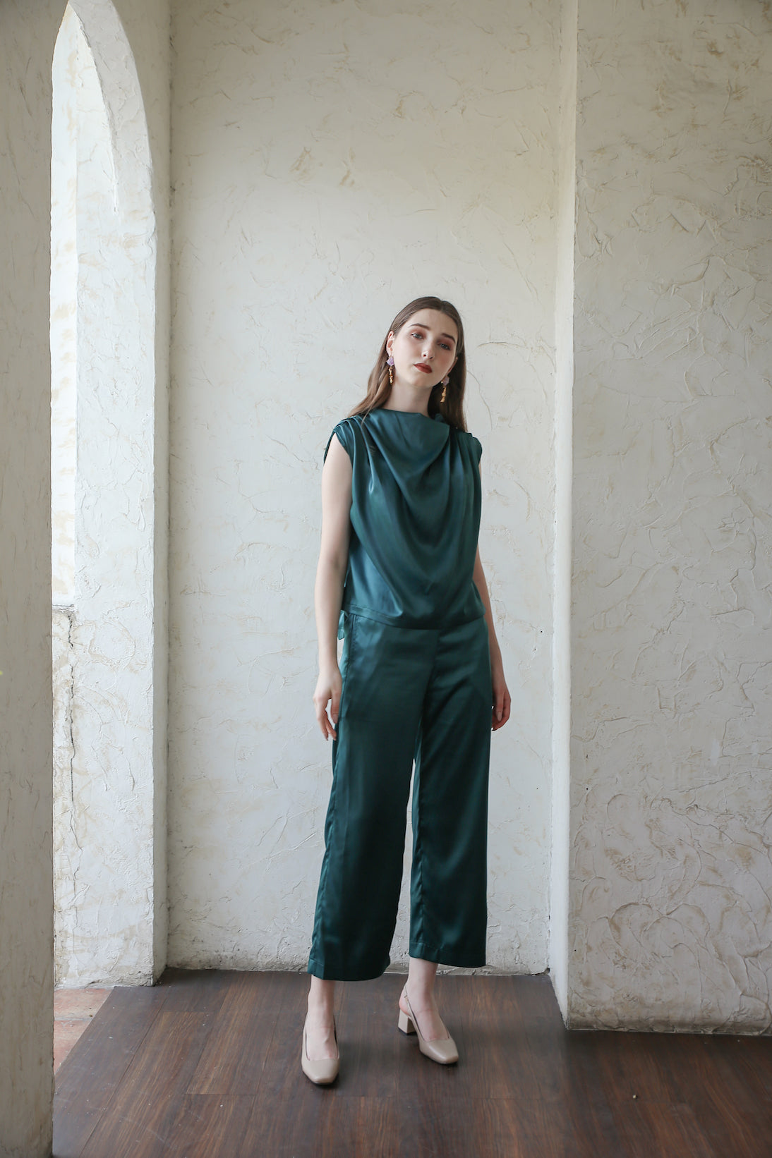 CECIL + XU SET IN EMERALD GREEN
