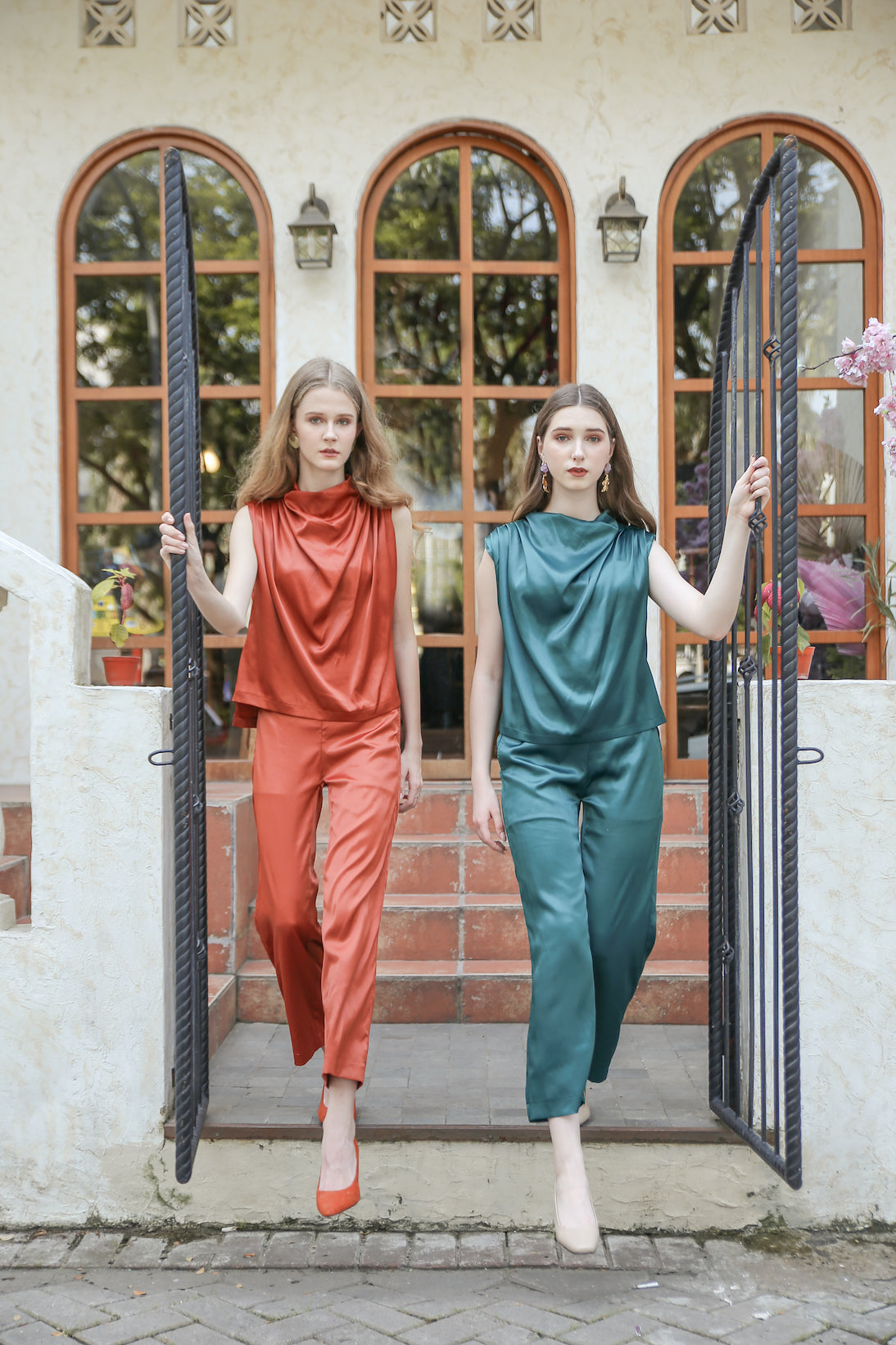 CECIL + XU SET IN EMERALD GREEN
