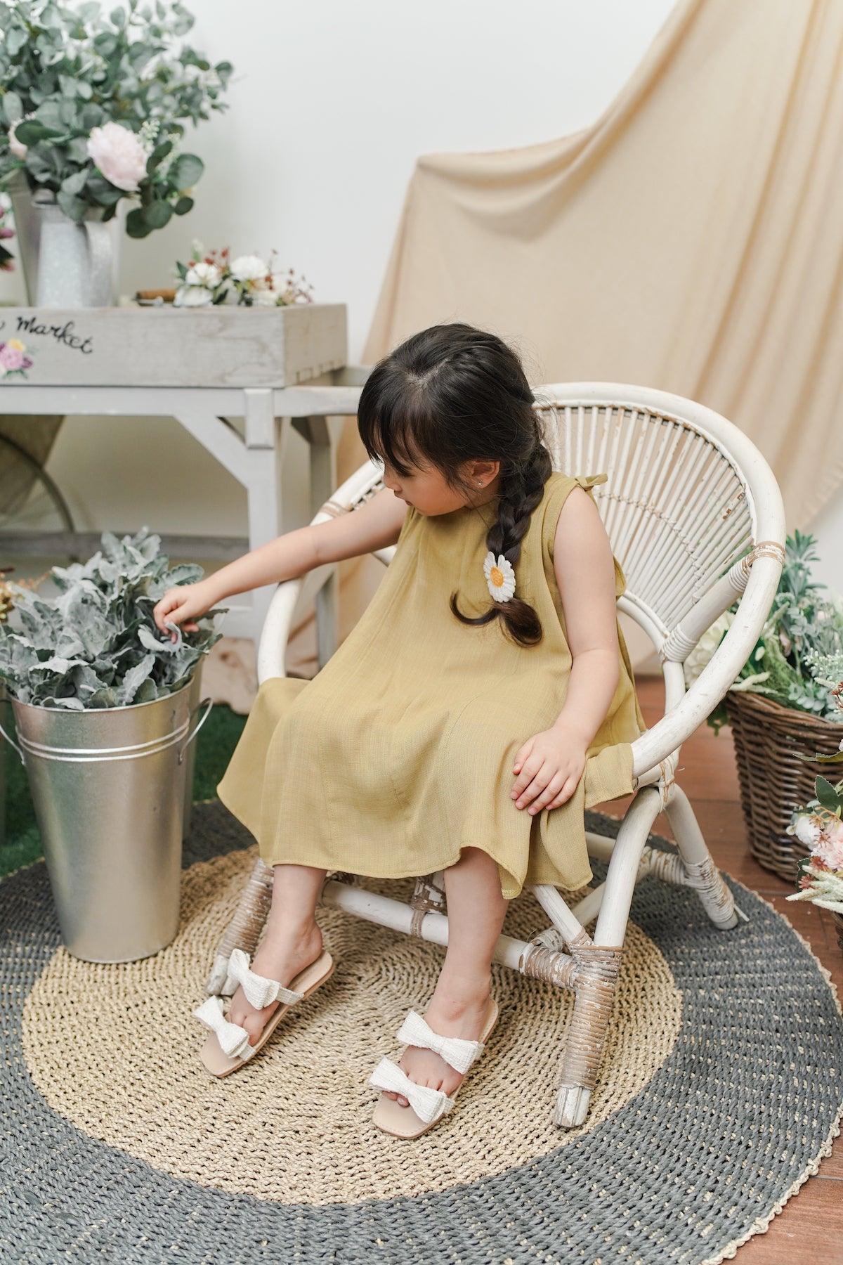 MINI KAERYS DRESS IN FRESH LEMONADE