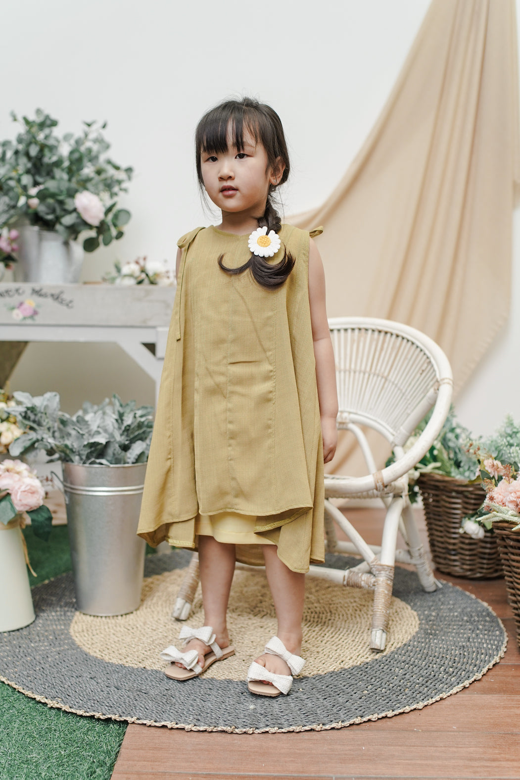 MINI KAERYS DRESS IN FRESH LEMONADE