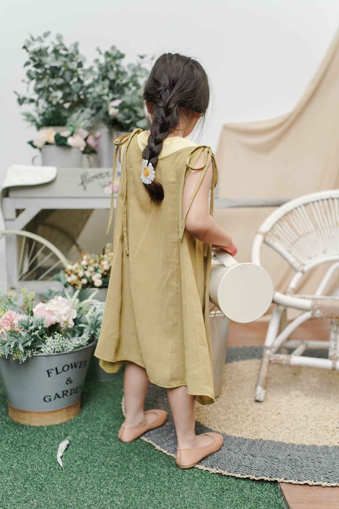 MINI KAERYS DRESS IN FRESH LEMONADE