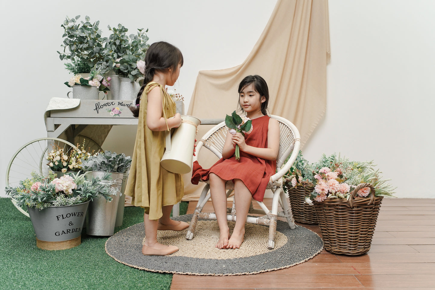 MINI KAERYS DRESS IN FRESH LEMONADE