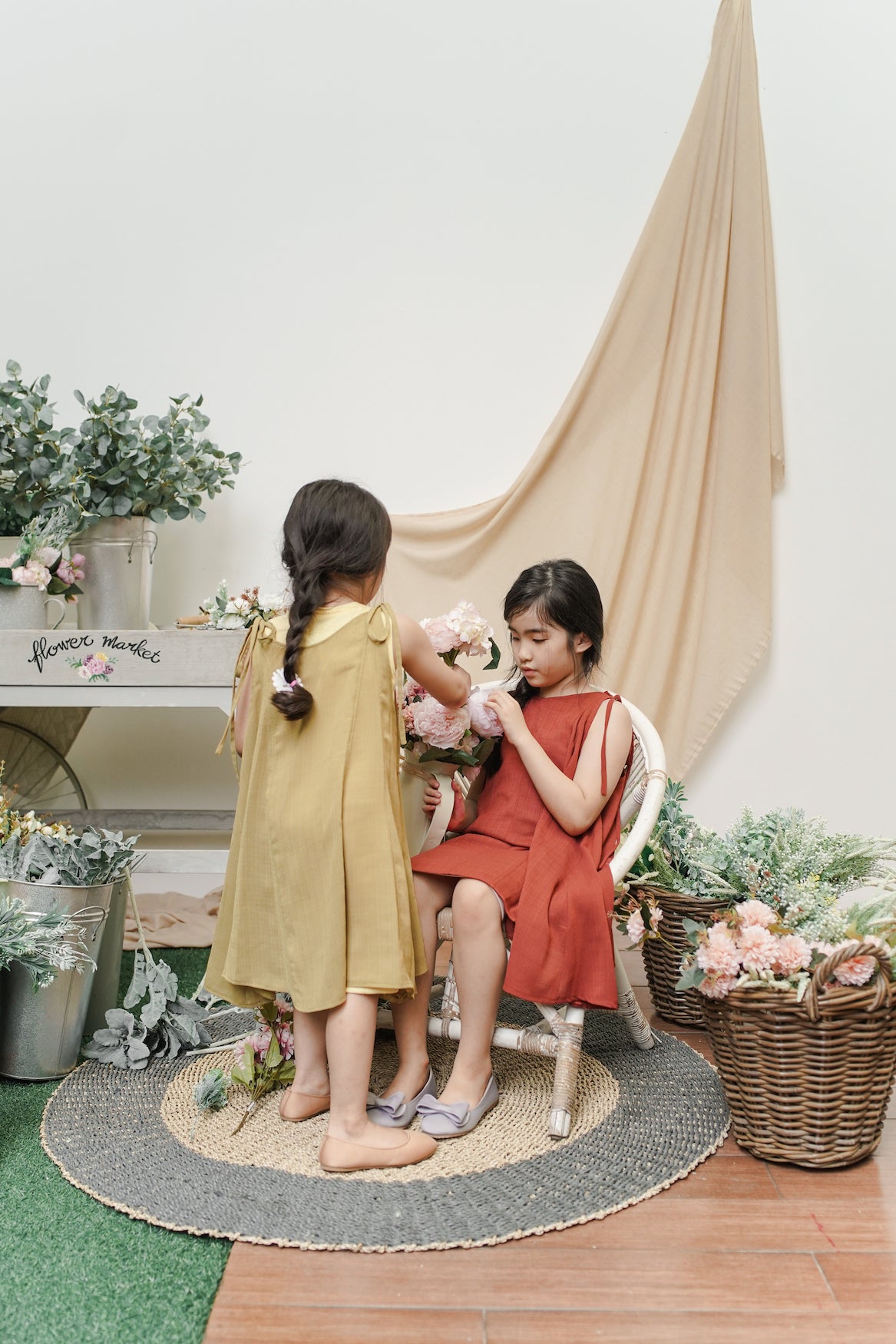 MINI KAERYS DRESS IN FIRE BRICK