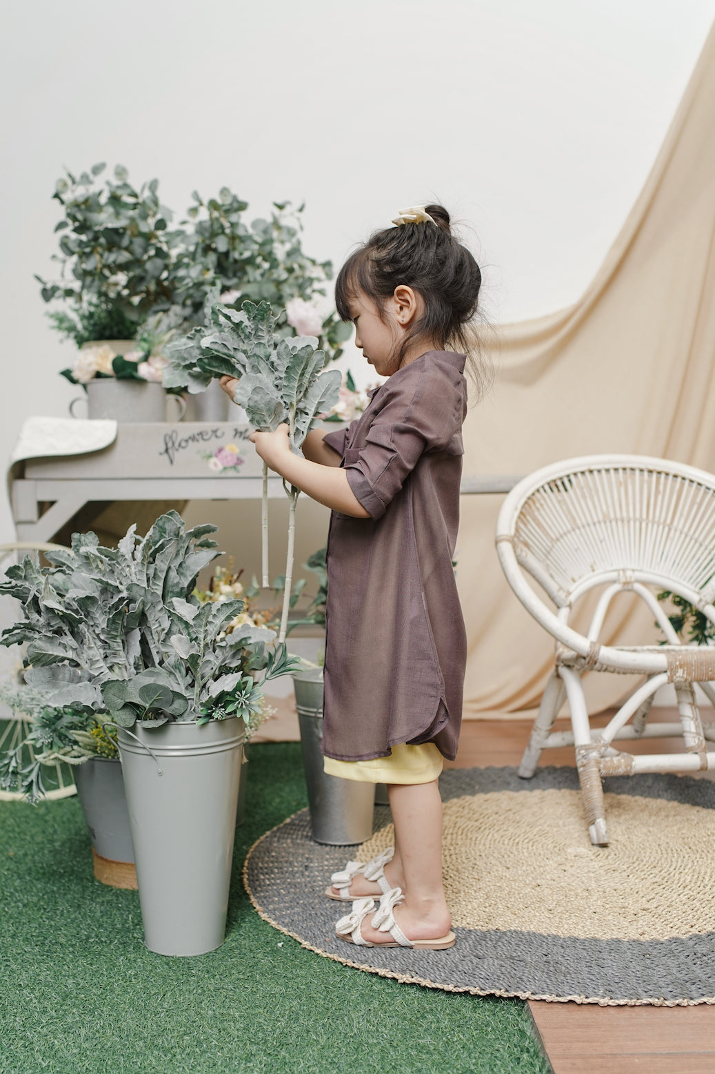 MINI CHRISTIAN-MELLISA SET IN PRUNE