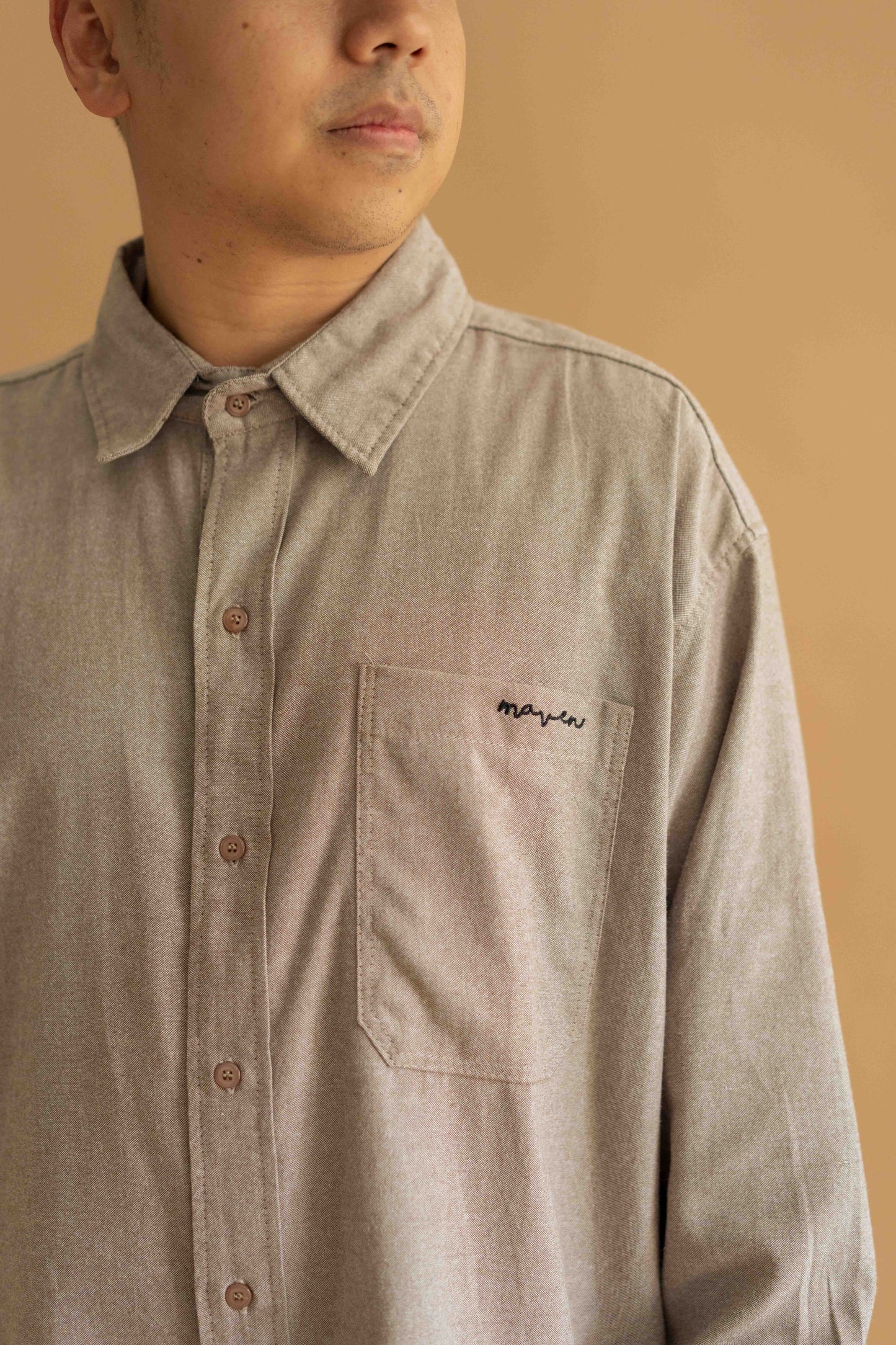 ETERNELLE SHIRT FOR HIM IN MUSHROOM