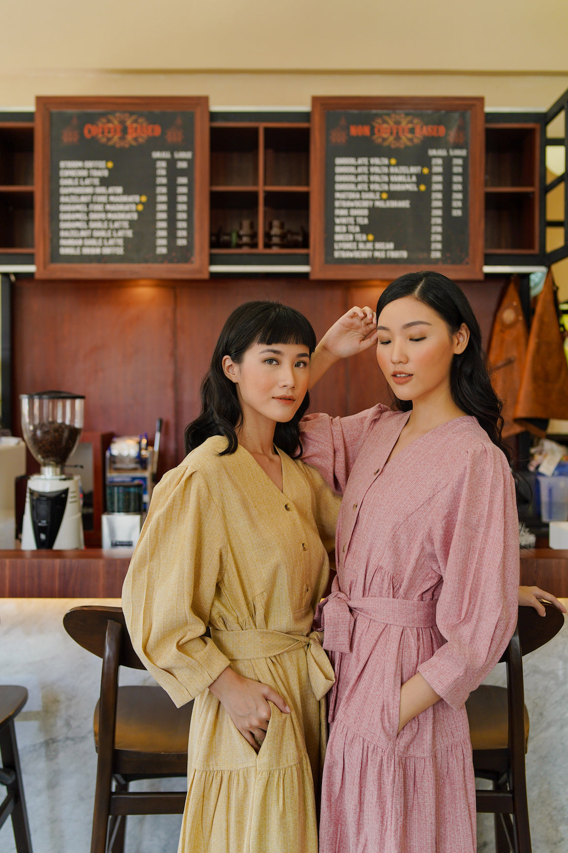 MARGIE DRESS IN SPICY MUSTARD